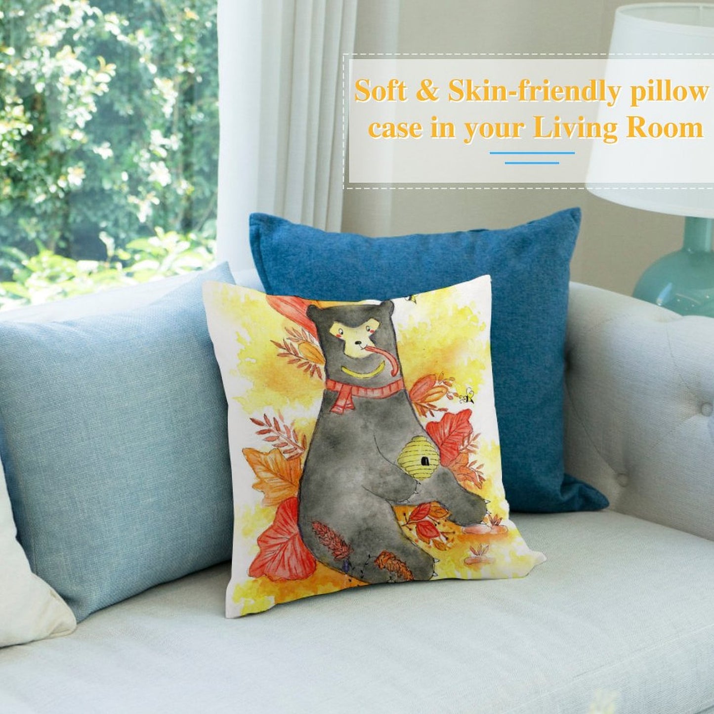 odera Cuscino Personalizzata con Foto 45x45 | Morbido Peluche