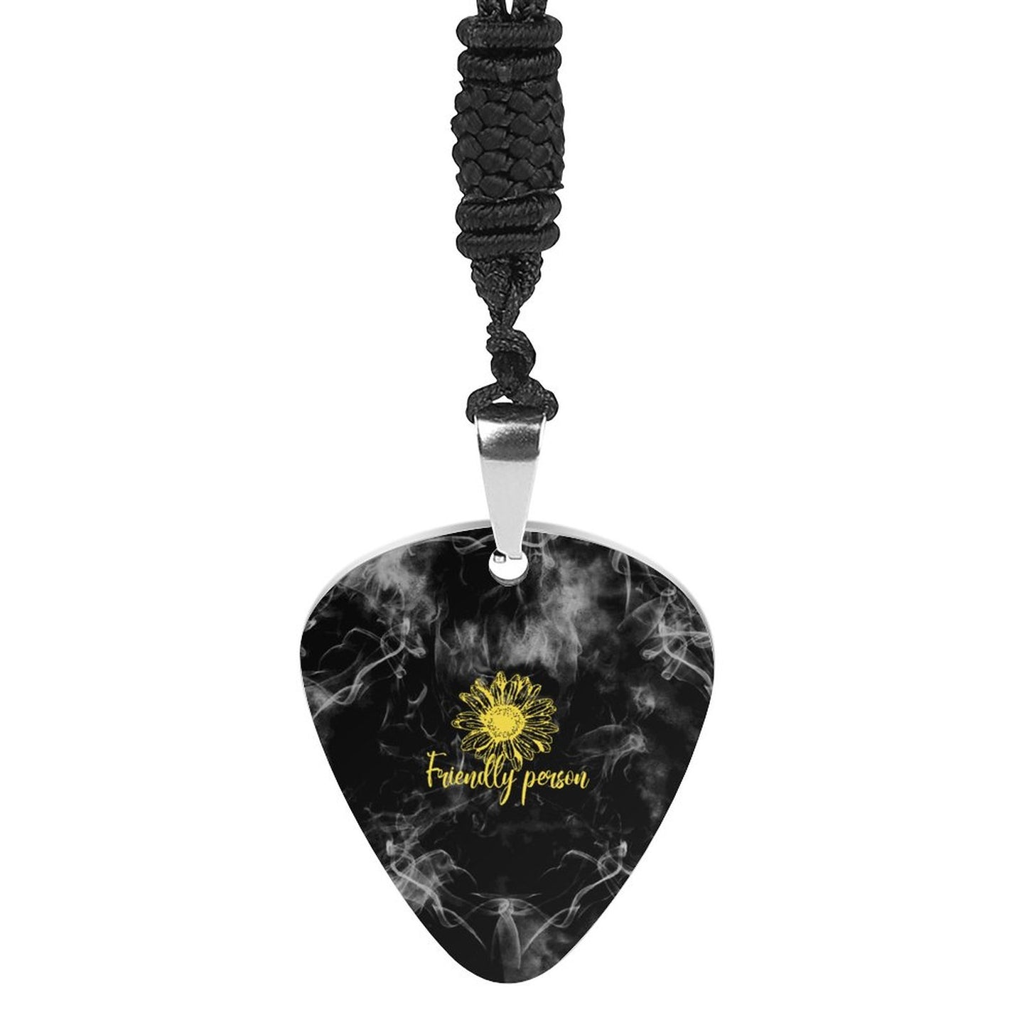 Collana Plettro Personalizzata | Ciondolo Chitarra Acciaio Titanio Foto