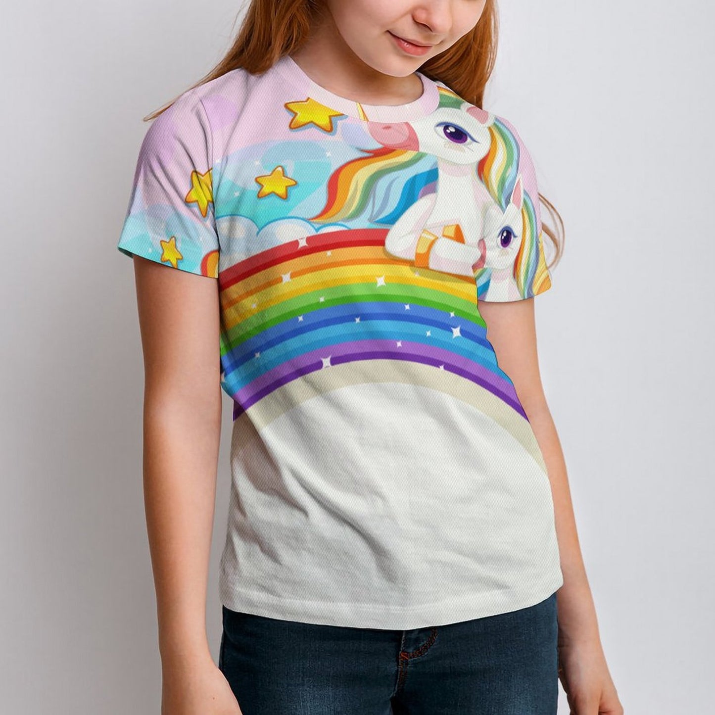 T-Shirt Bambino Tecnica Personalizzata | Tessuto Mesh Traspirante | Stampa Unica