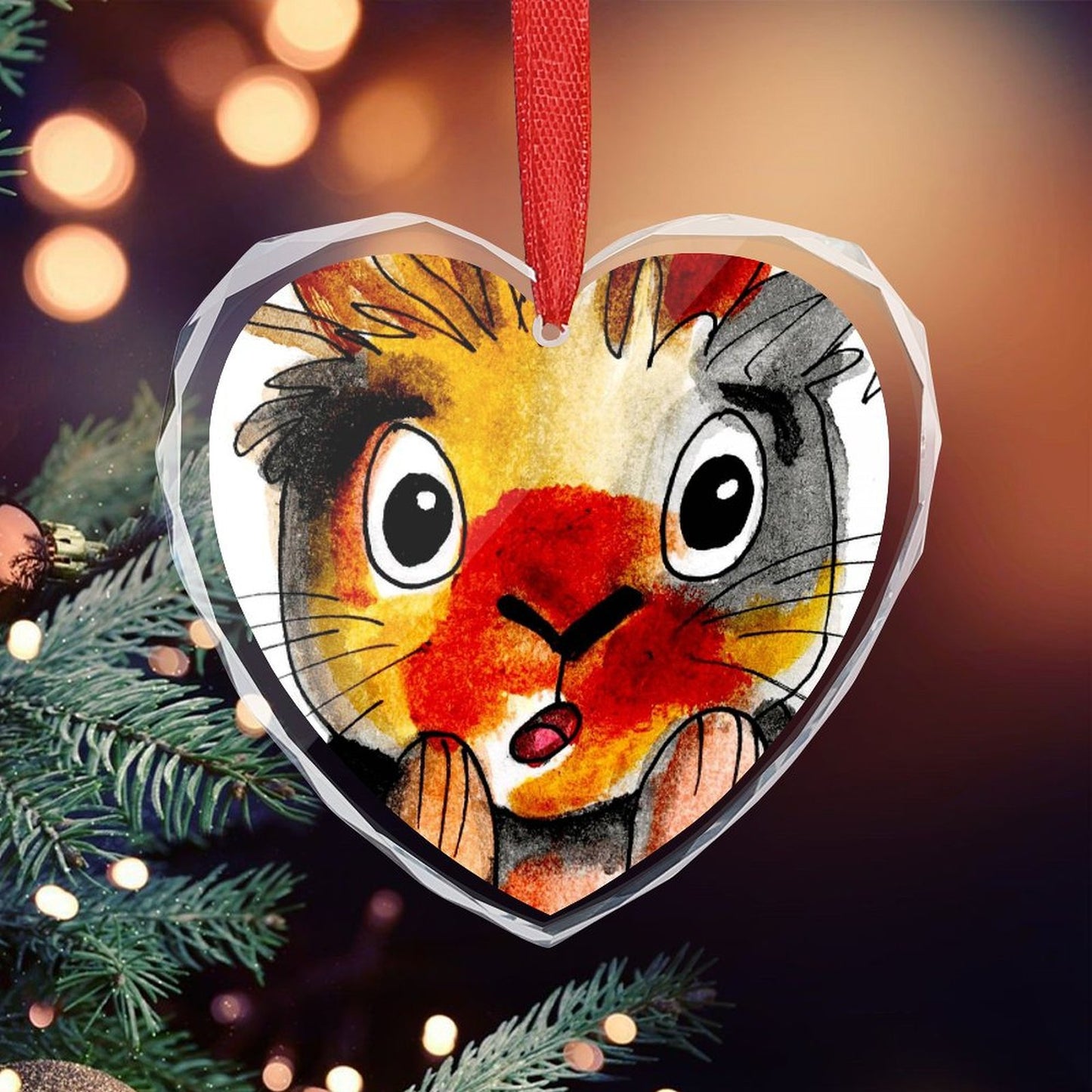 Ornamento Cuore di Cristallo Personalizzato con Foto | Regalo Unico