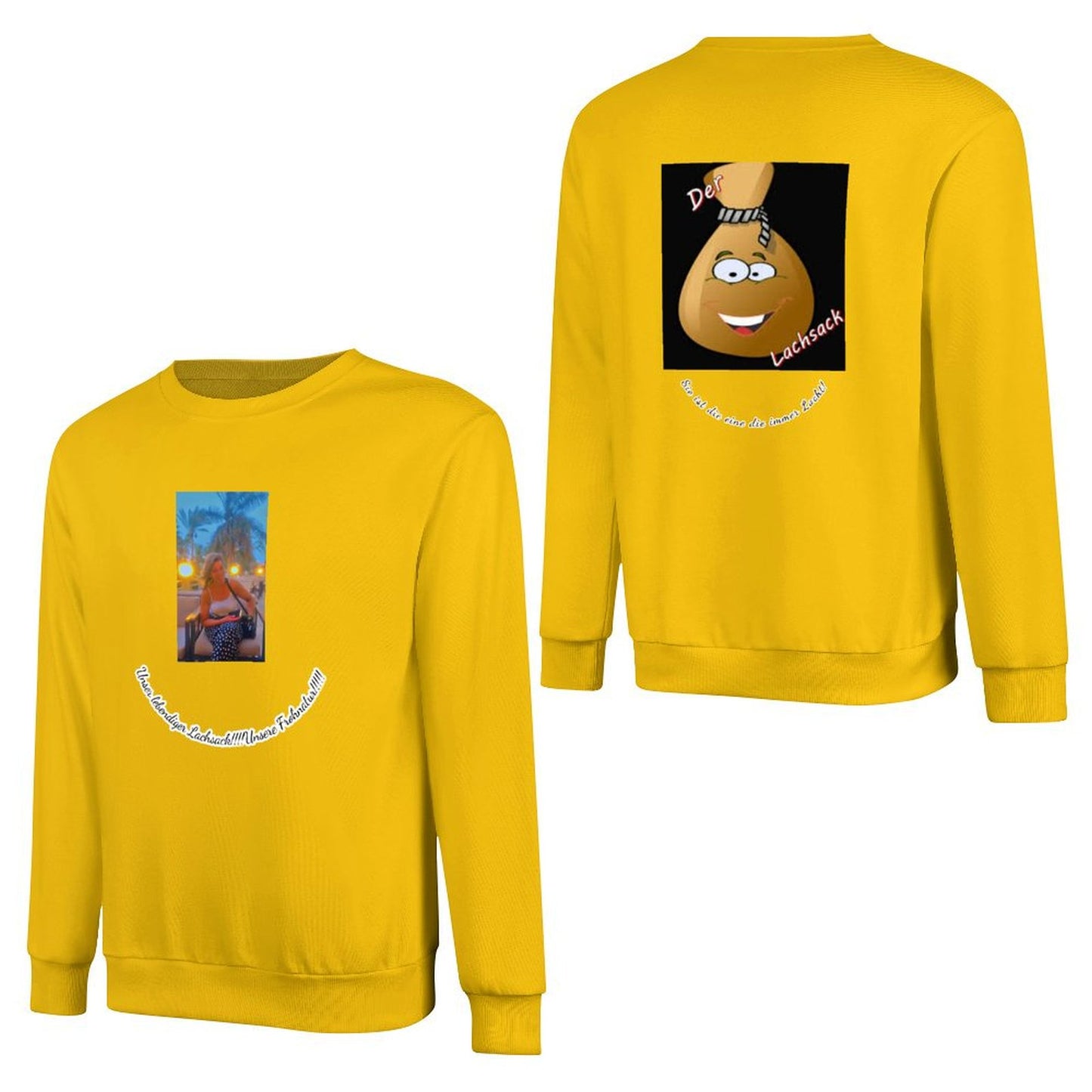 Felpa Cotone Personalizzata Unisex | Stampa Fronte e Retro con Foto