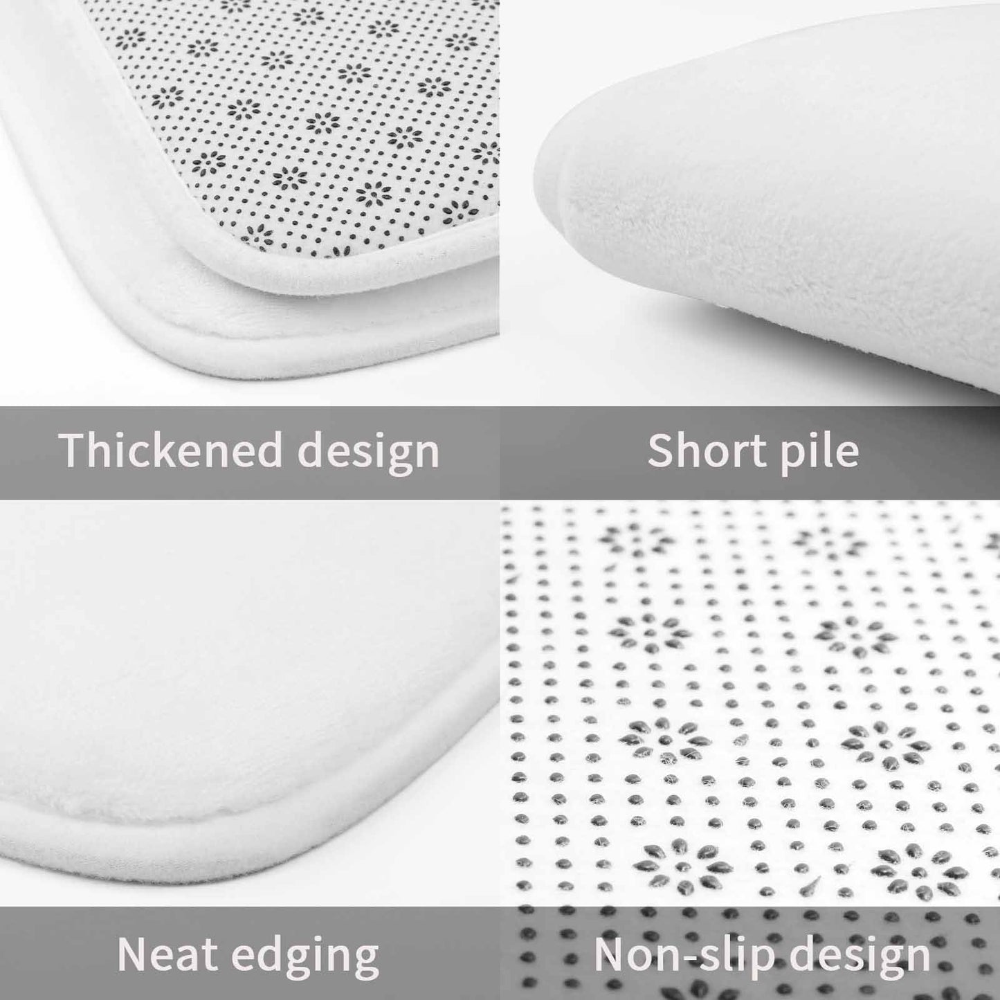 Set Bagno 4 Pezzi Personalizzato | Tappeti Velluto Corallo + Tenda Doccia