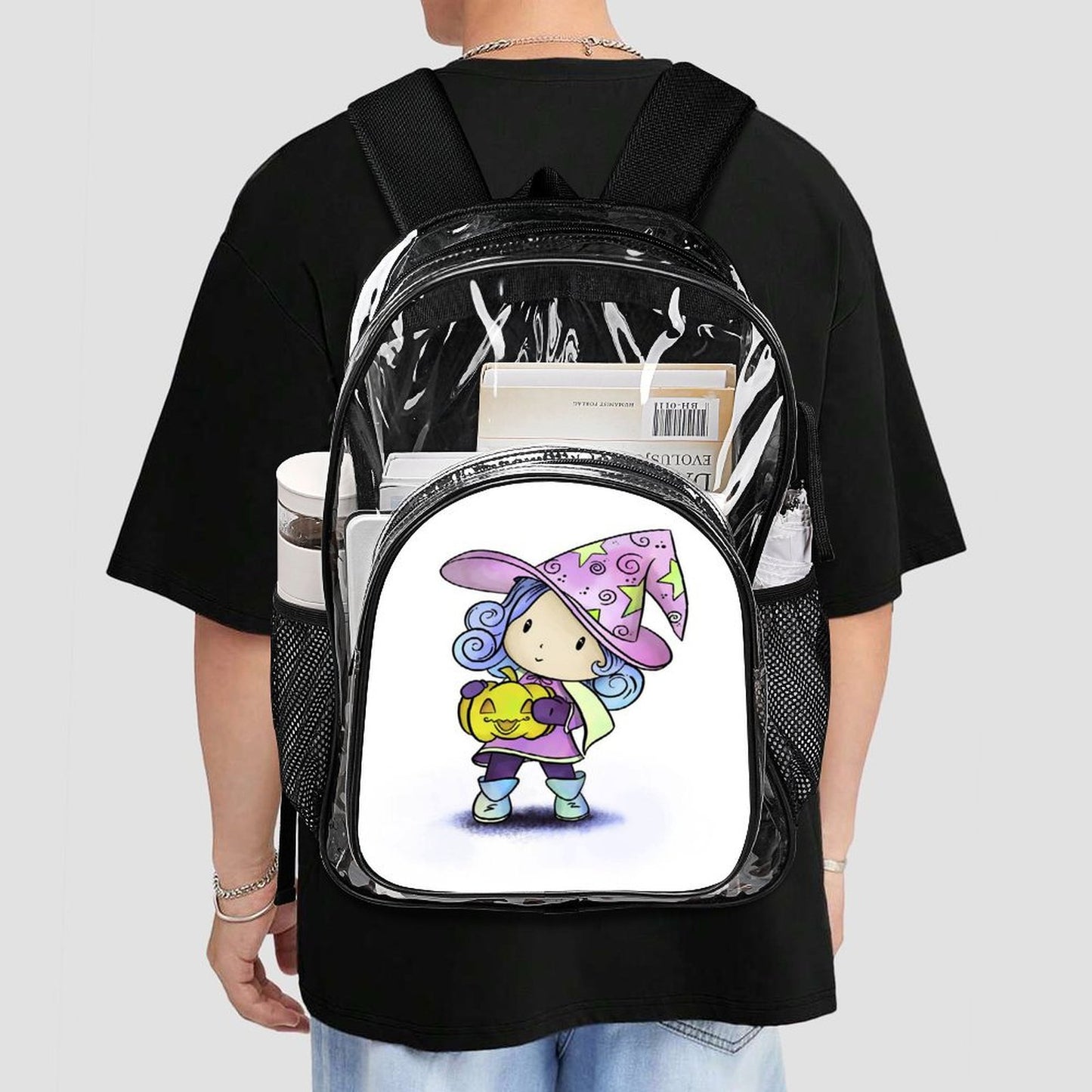 Zaino Trasparente Personalizzato in PVC | Stampa UV il Tuo Stile