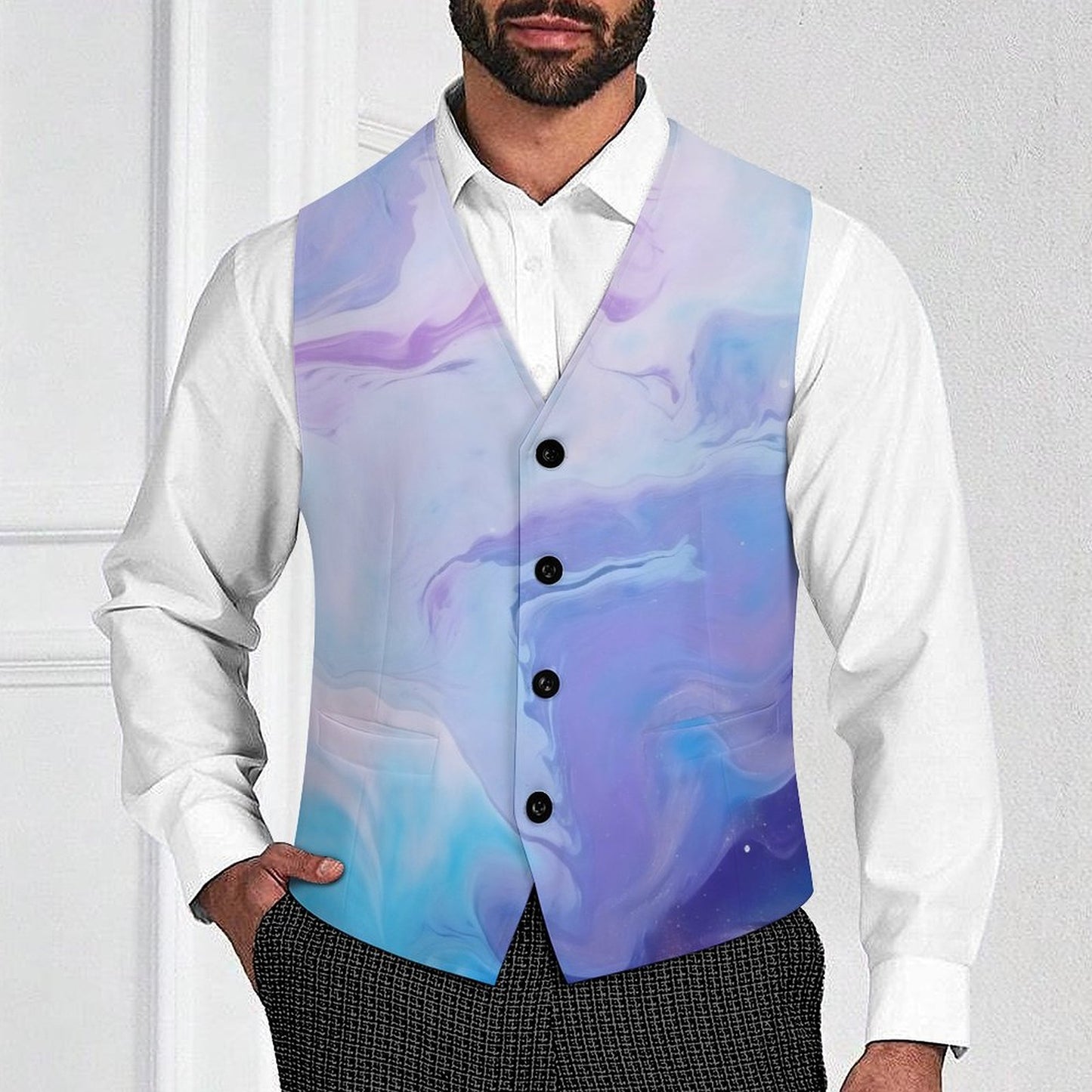 Gilet Uomo Elegante Personalizzato | Panciotto da Abito con Foto