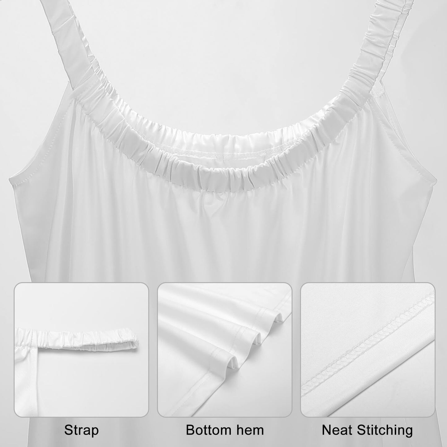 Abito Swing Oversize Donna | Vestito Estivo Spalline Sottili (S-5XL)