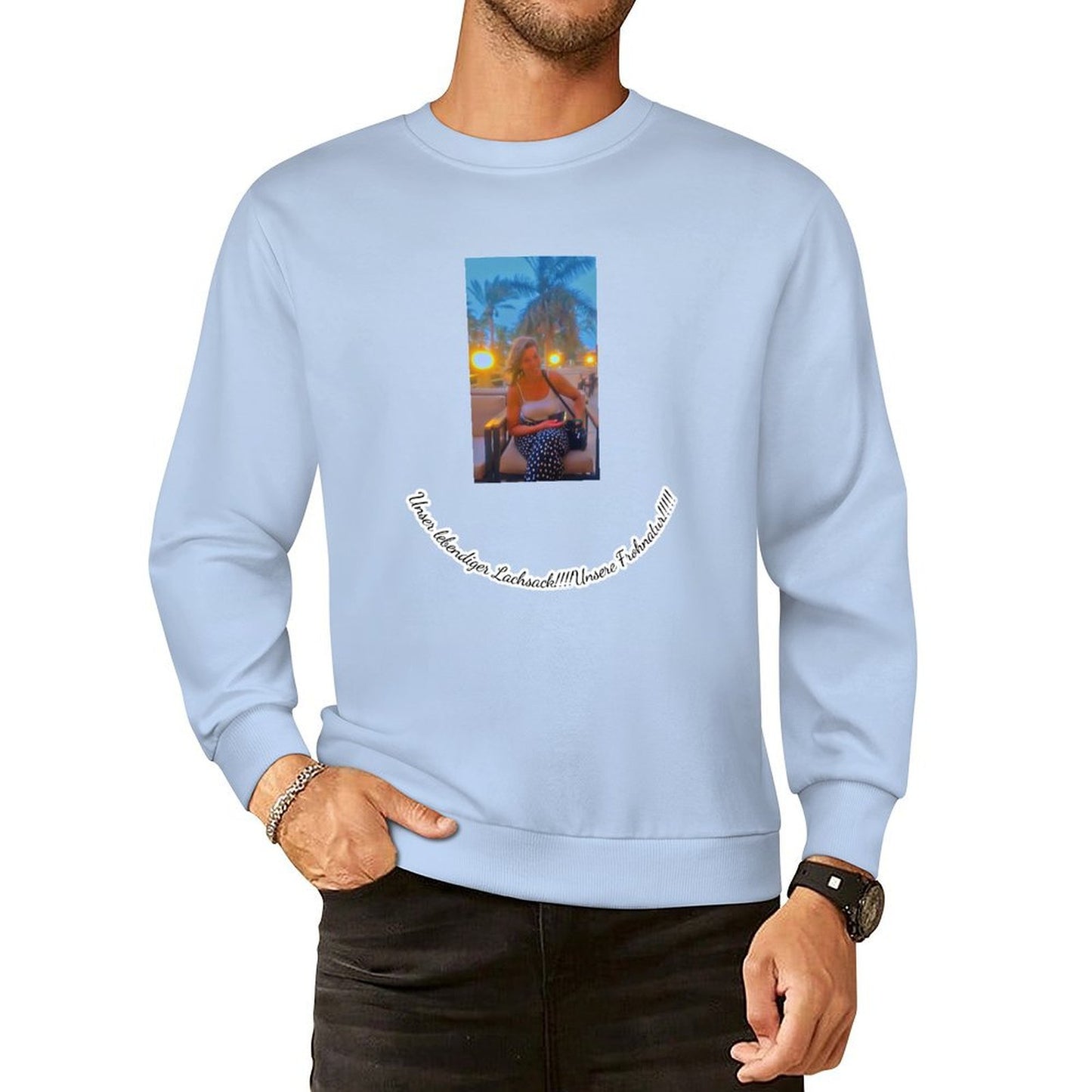 Felpa Cotone Personalizzata Unisex | Stampa Fronte e Retro con Foto