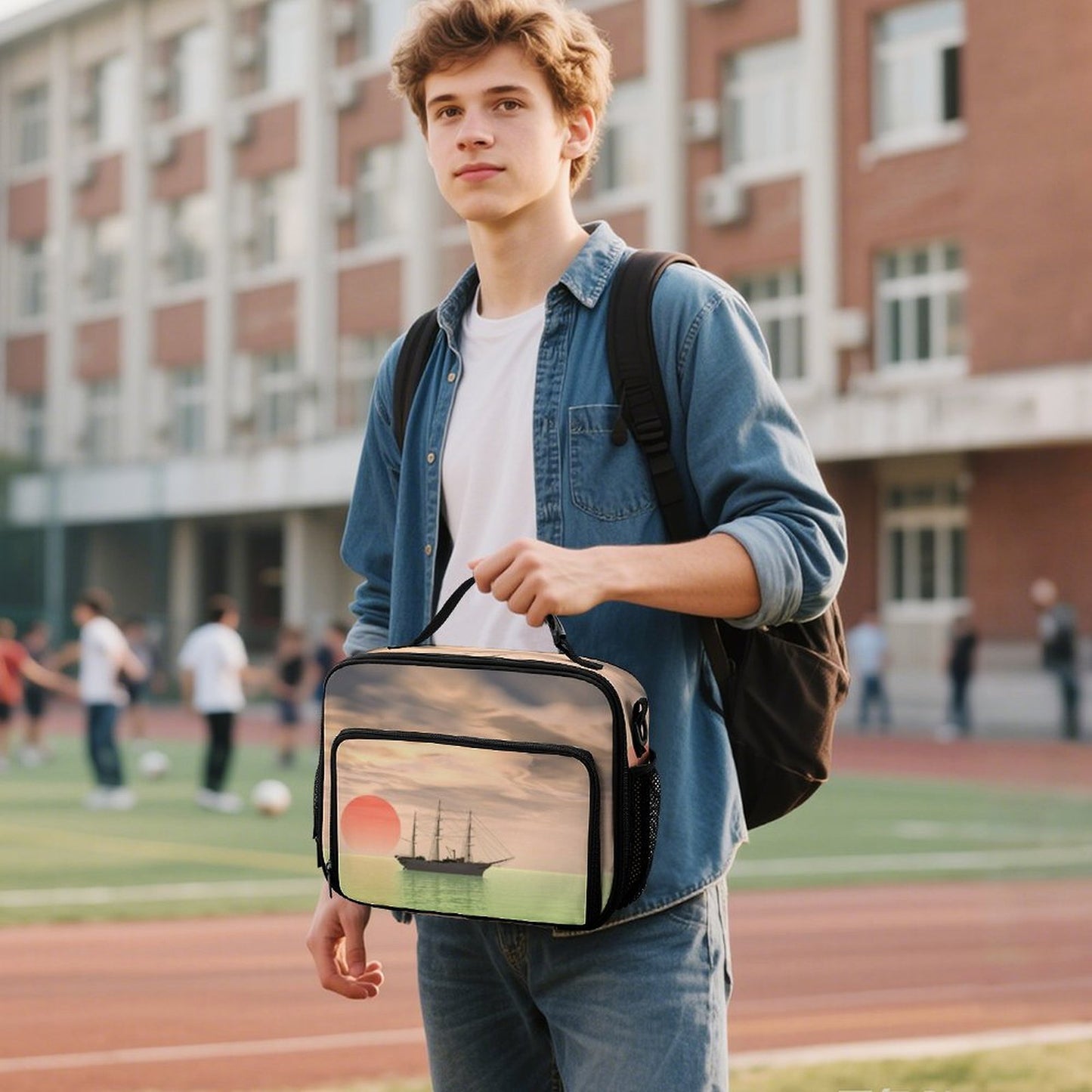 Borsa Pranzo Termica Personalizzata Grande Capacità | Lunch Bag con Foto