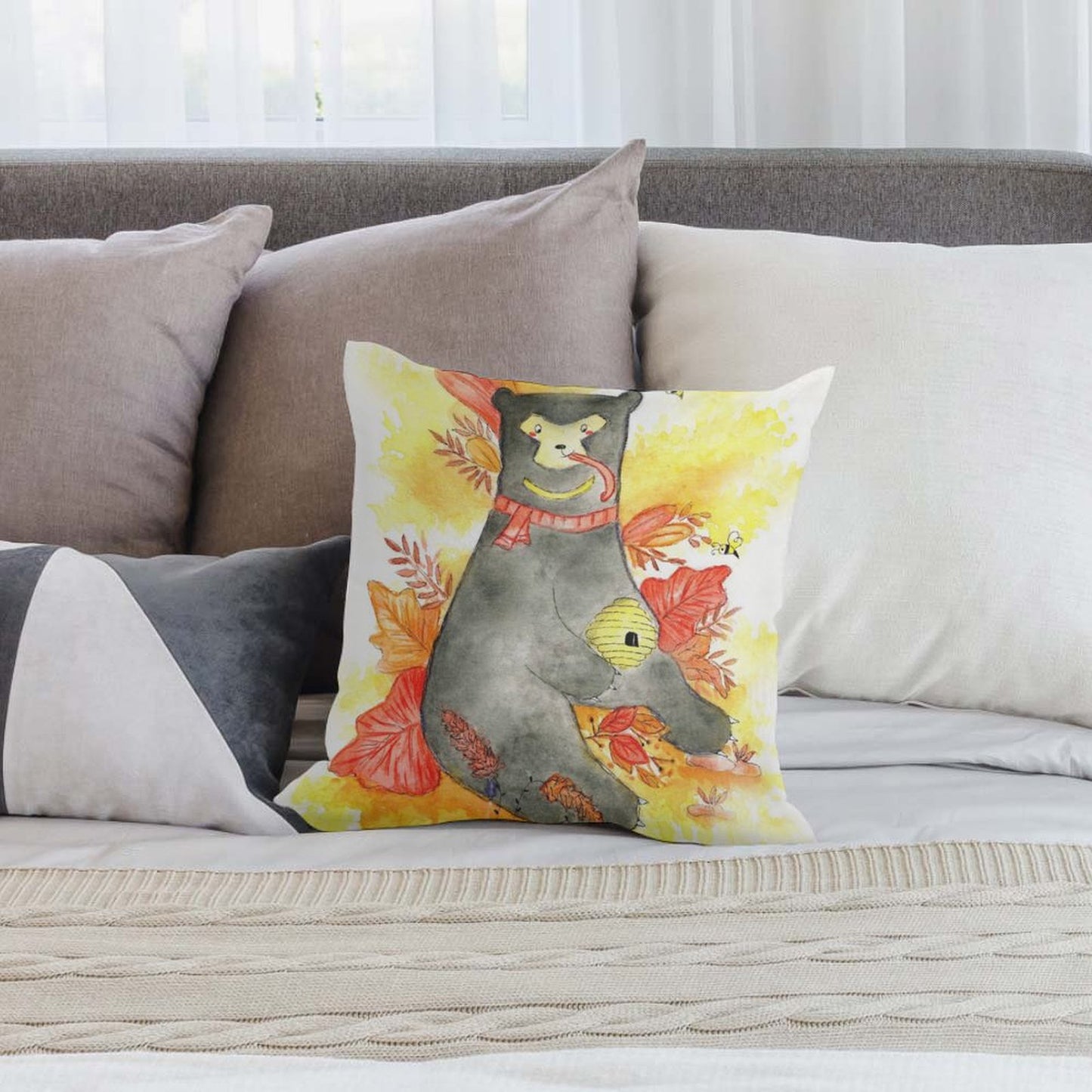 odera Cuscino Personalizzata con Foto 45x45 | Morbido Peluche