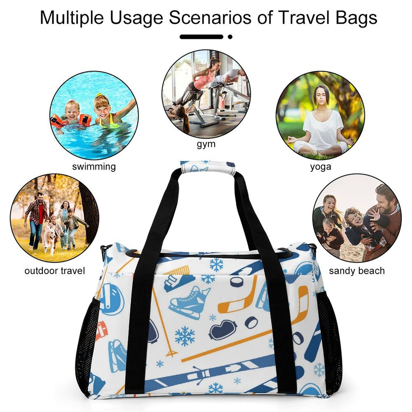 Borsone da Viaggio Personalizzato con Foto | Tessuto Twill Robusto