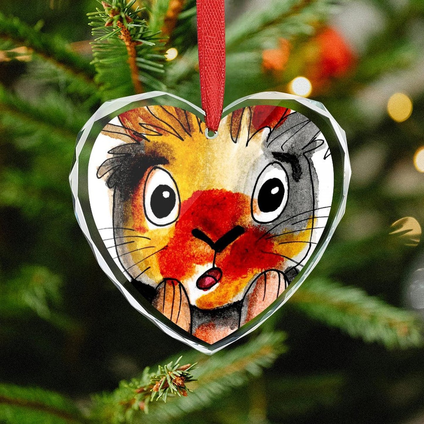 Ornamento Cuore di Cristallo Personalizzato con Foto | Regalo Unico