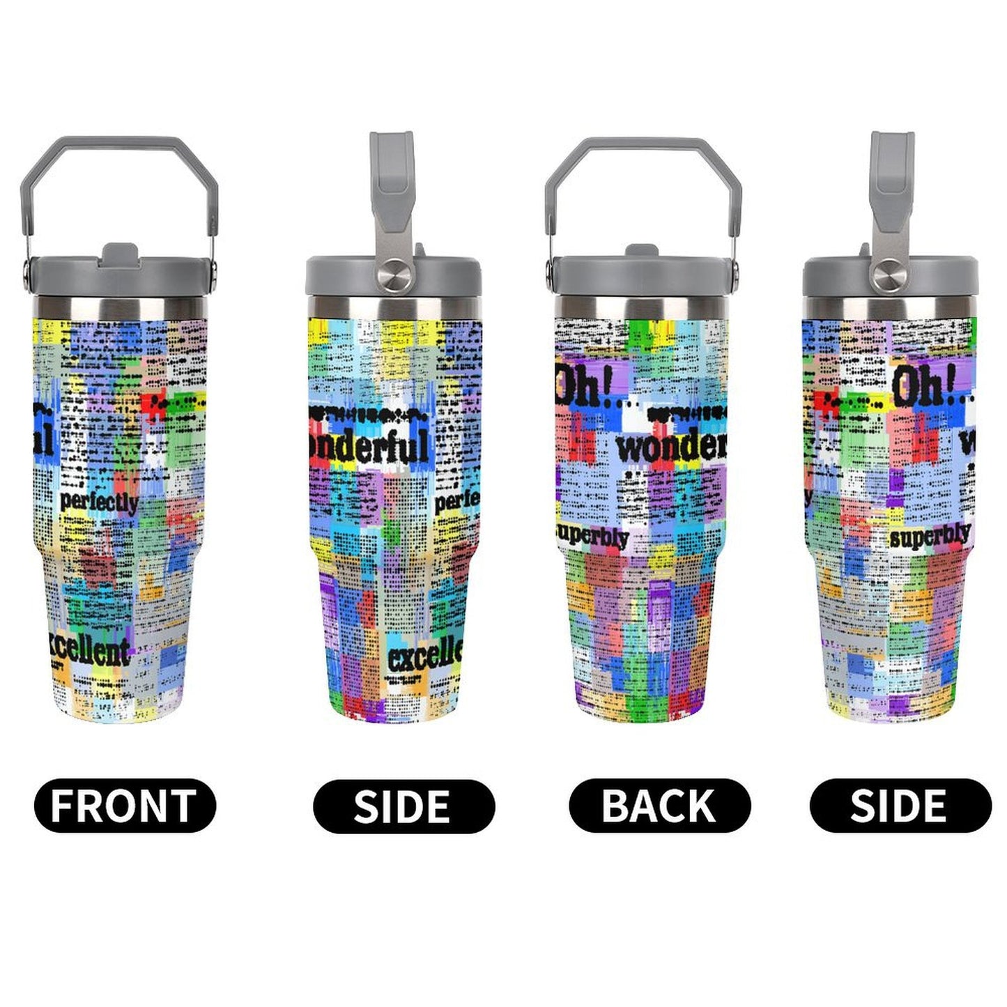 Bicchiere Termico da Auto Personalizzato 30oz | Regalo con Foto
