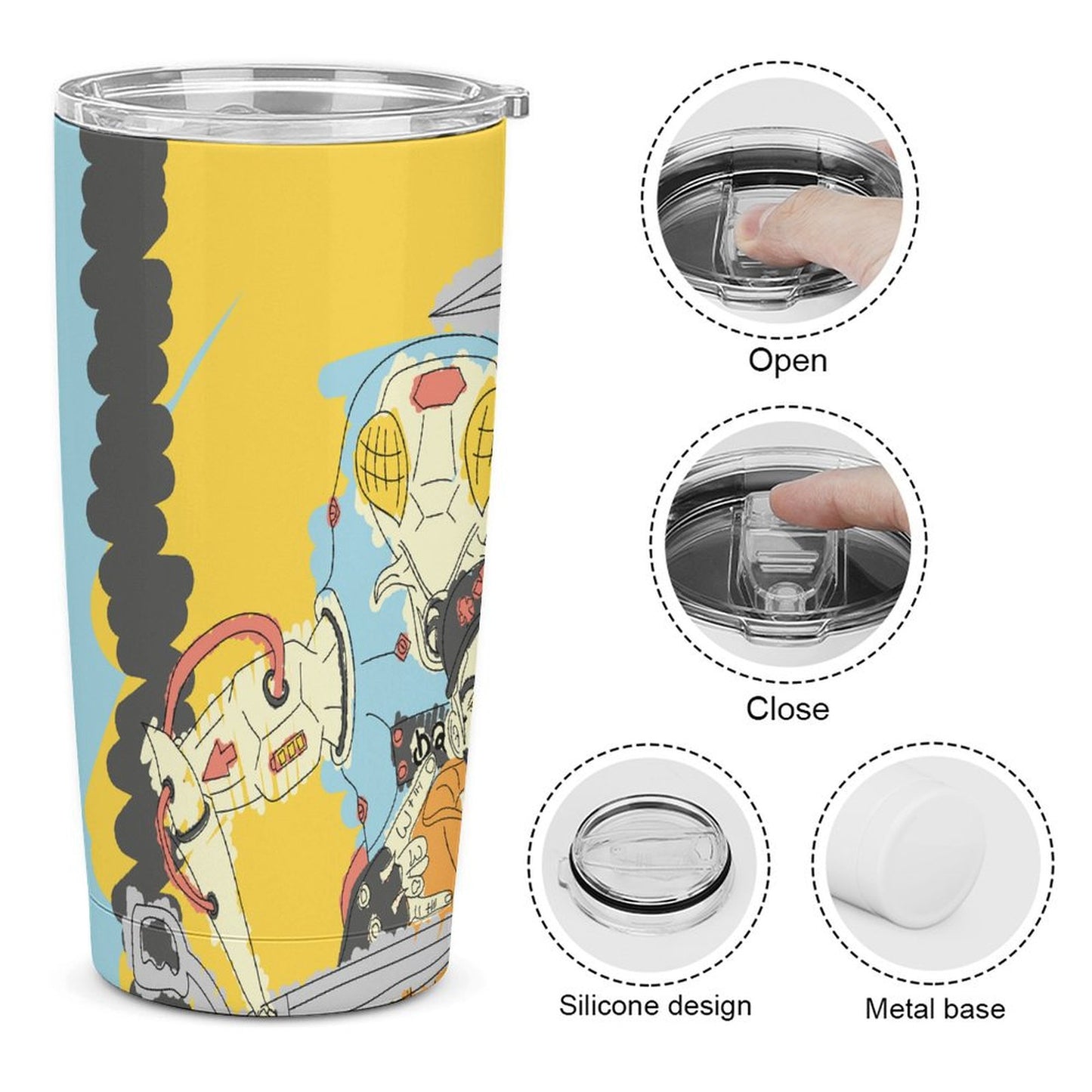 Bicchiere Termico Auto Personalizzato Inox 304 | Stampa UV | 590ml