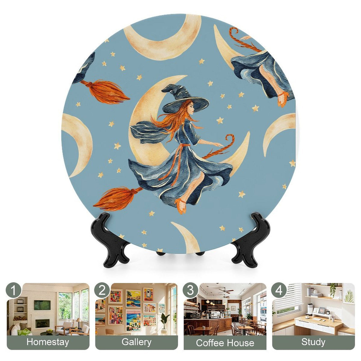 Piatto Decorativo Personalizzabile con Foto - Leggero e Versatile per Casa e Ufficio