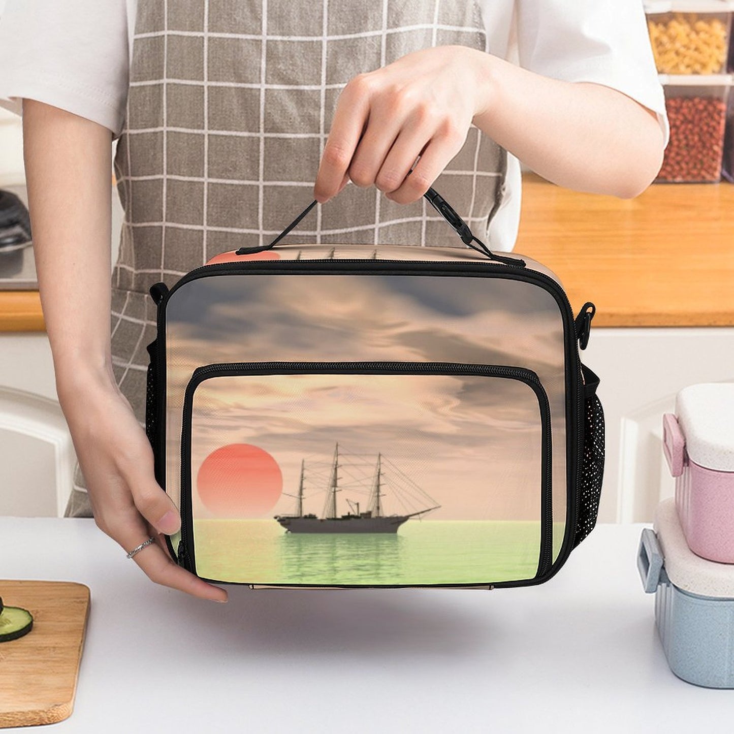 Borsa Pranzo Termica Personalizzata Grande Capacità | Lunch Bag con Foto