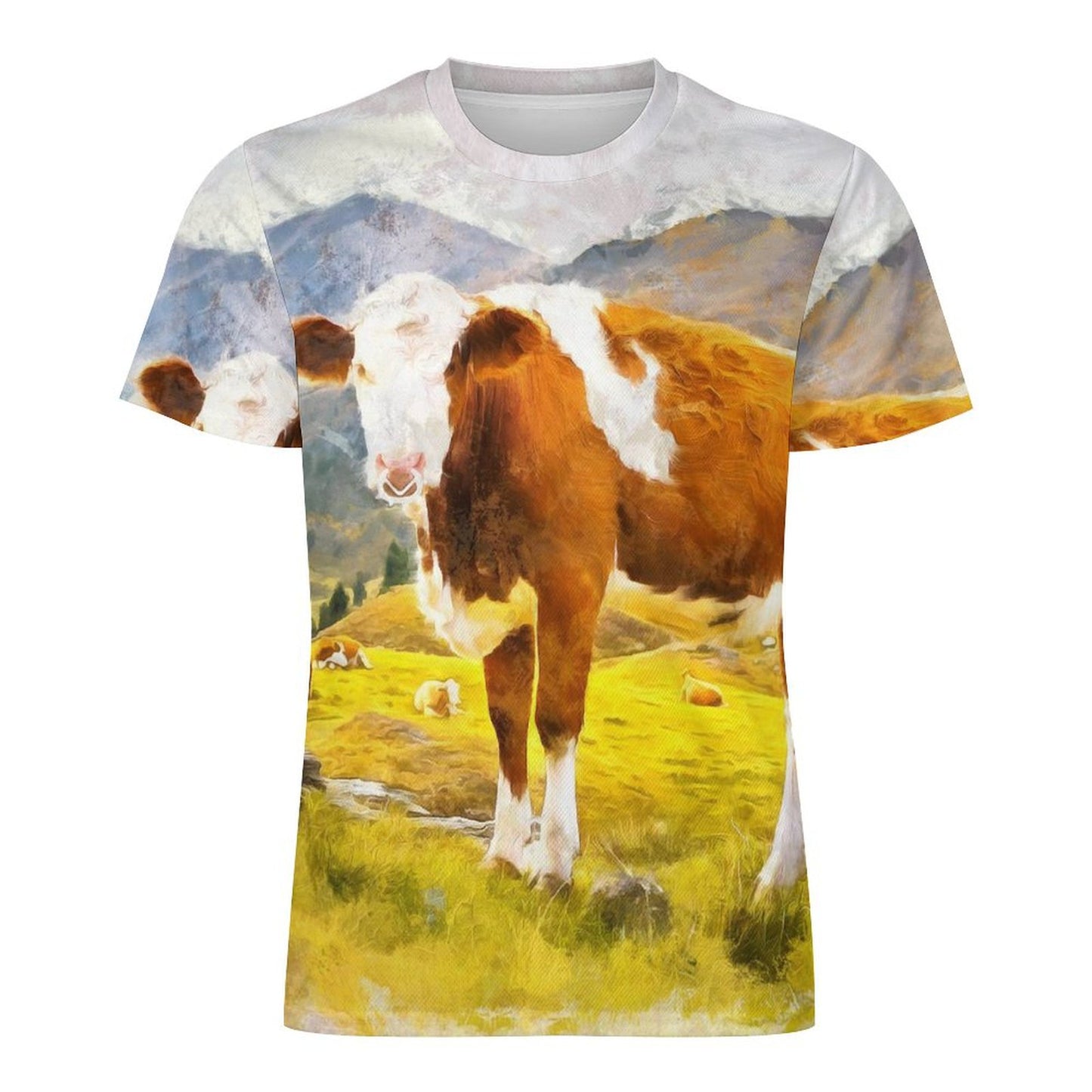 T-Shirt Personalizzata Uomo in Seta di Ghiaccio | Stampa la Tua Foto