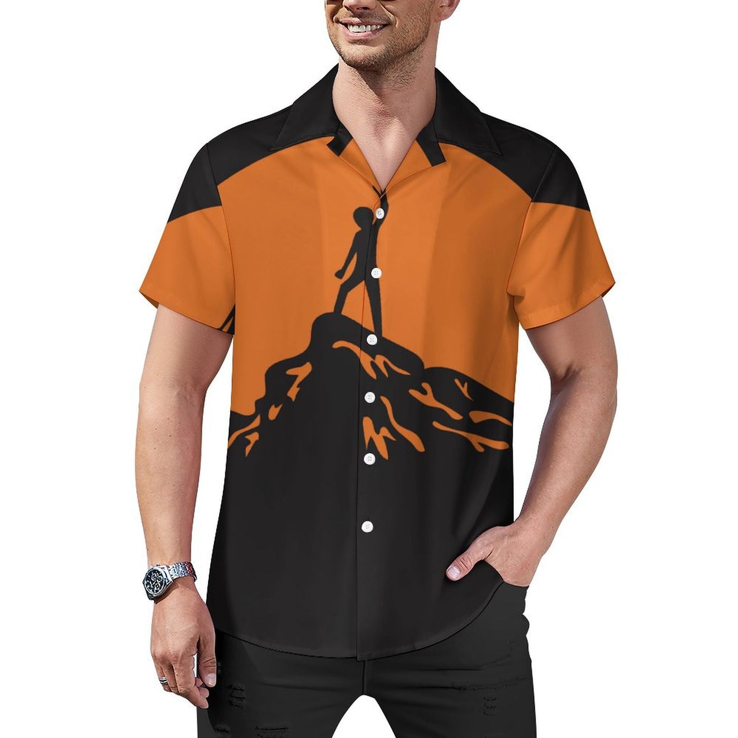 Camicia Uomo Colletto Cubano Personalizzata | Stampa Foto Estiva