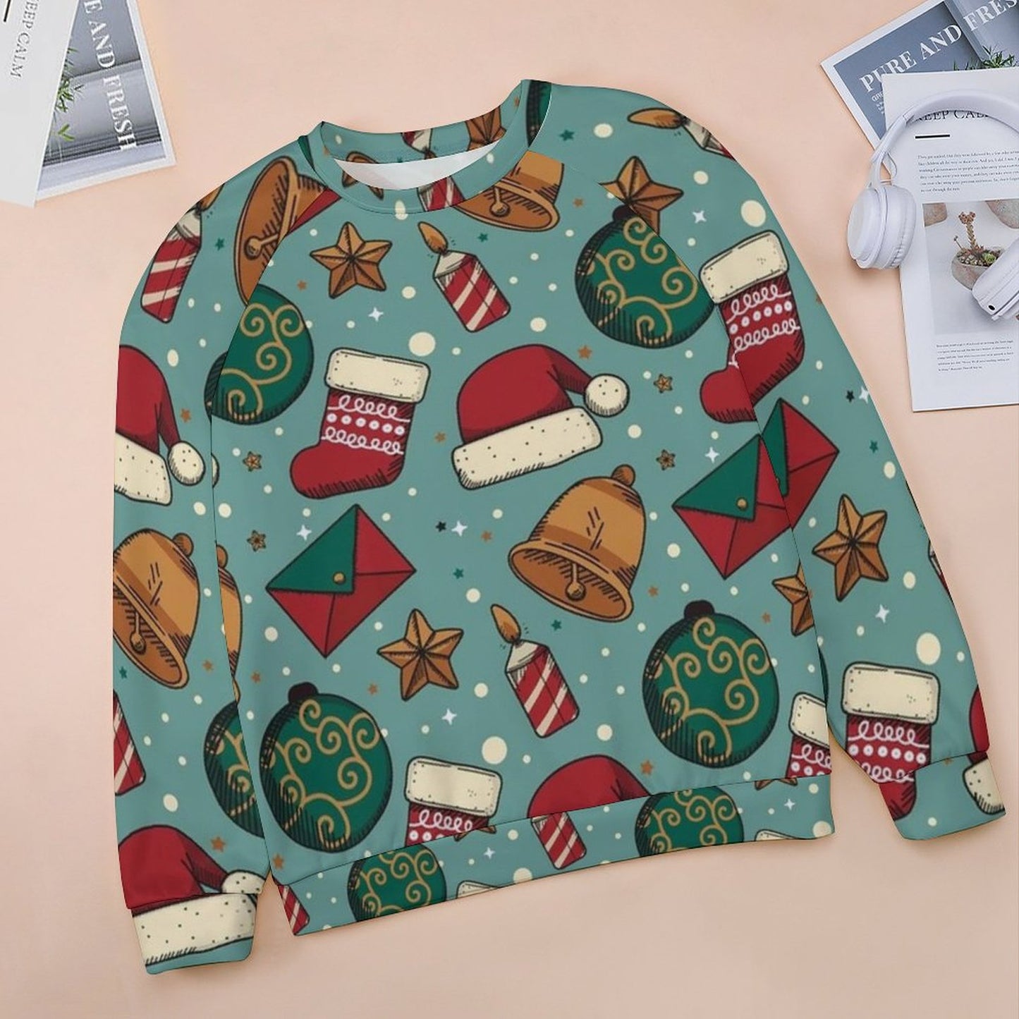 Felpa Girocollo Raglan Personalizzata | Stampa Foto su Felpa