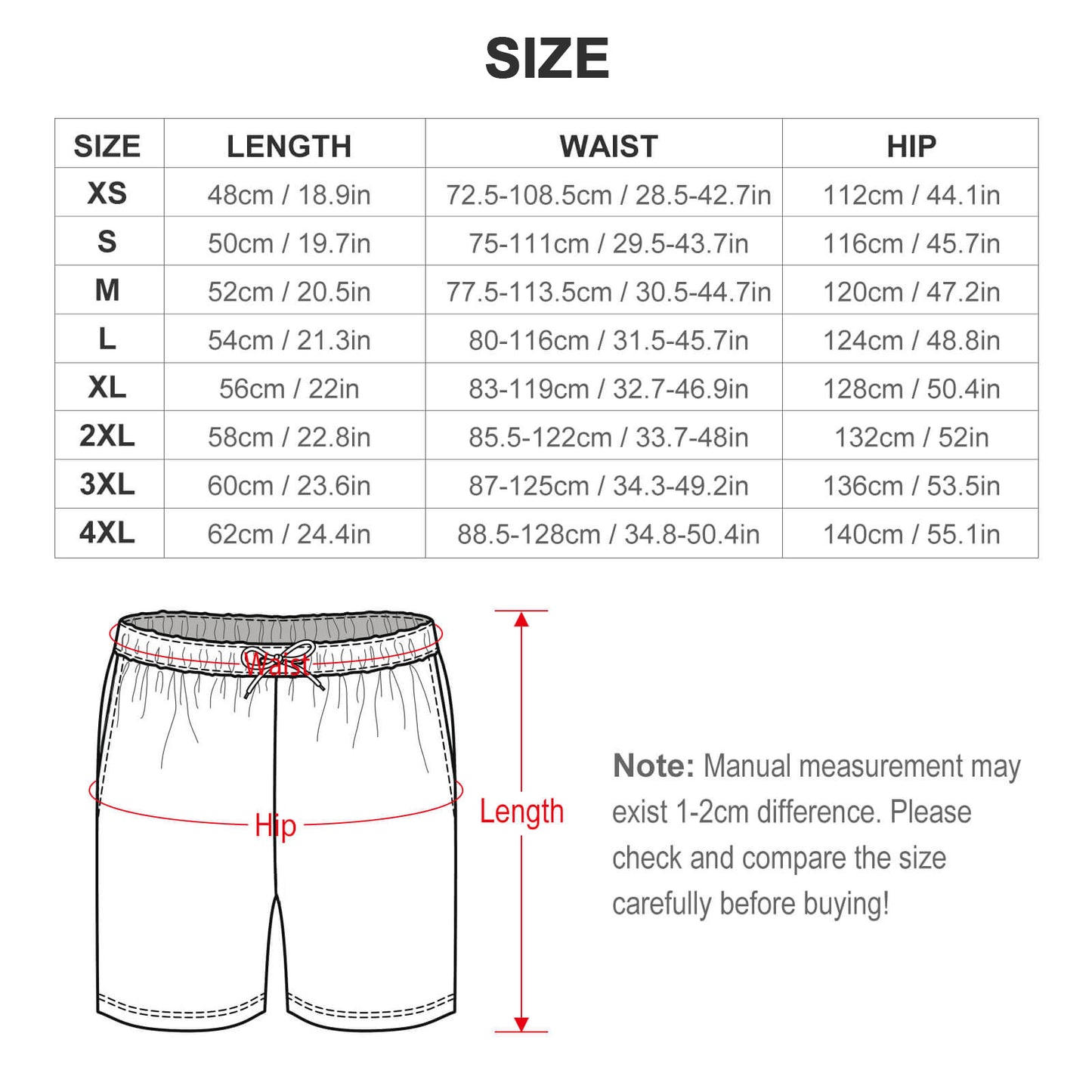 Shorts Uomo Personalizzati | Pantaloncini Sportivi con Foto o Design