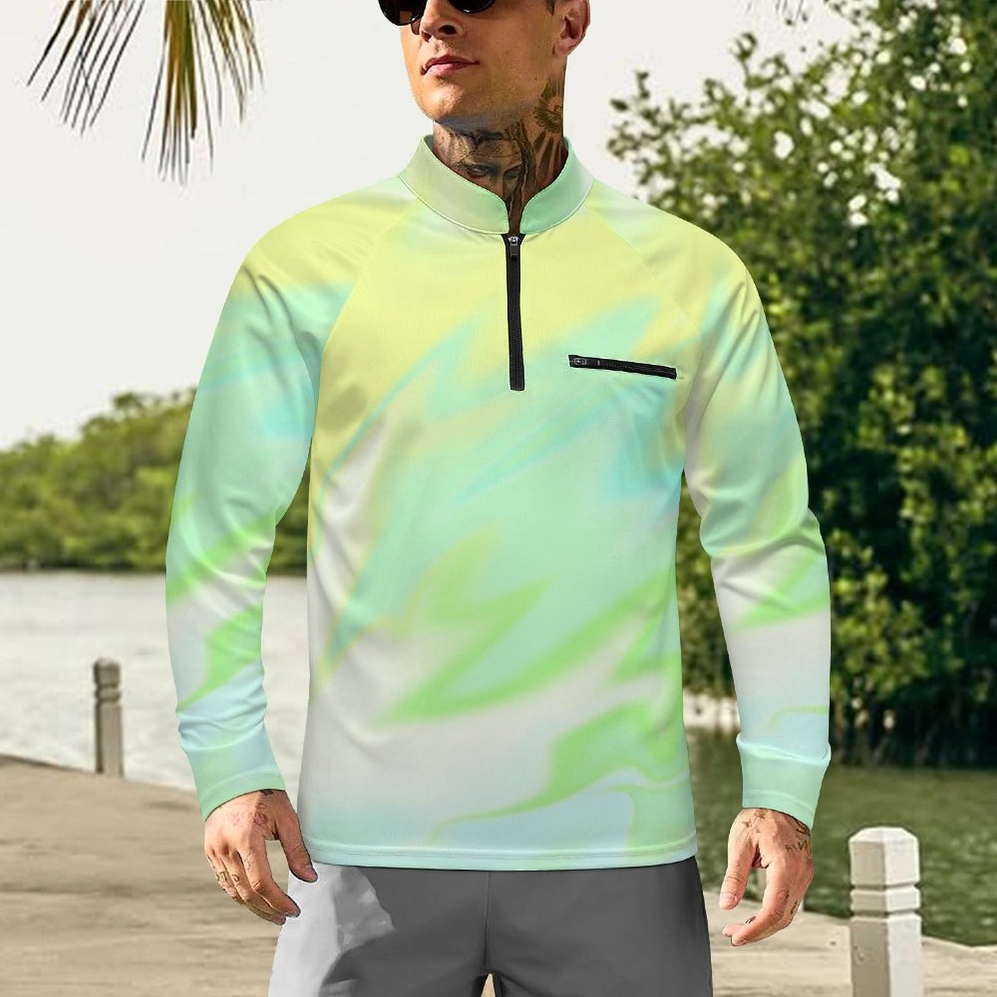 Maglia Pesca Personalizzata con Foto | T-Shirt Tecnica Protezione UV