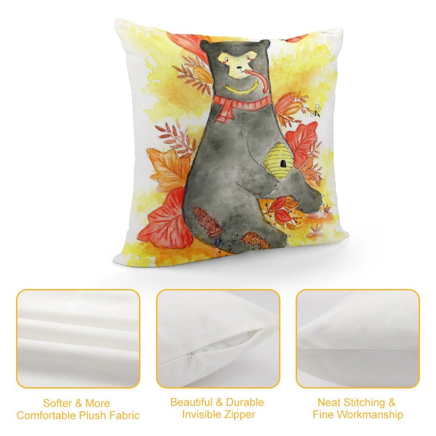 odera Cuscino Personalizzata con Foto 45x45 | Morbido Peluche