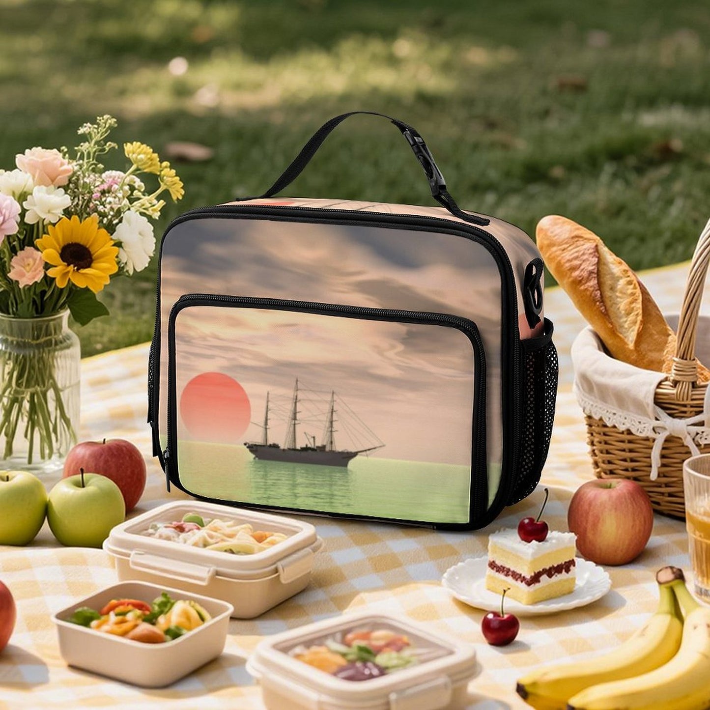 Borsa Pranzo Termica Personalizzata Grande Capacità | Lunch Bag con Foto