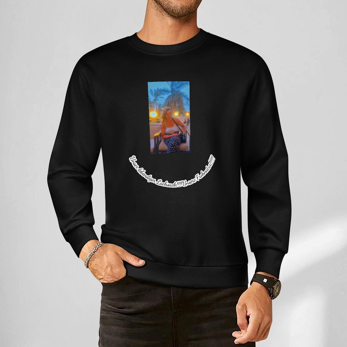 Felpa Cotone Personalizzata Unisex | Stampa Fronte e Retro con Foto