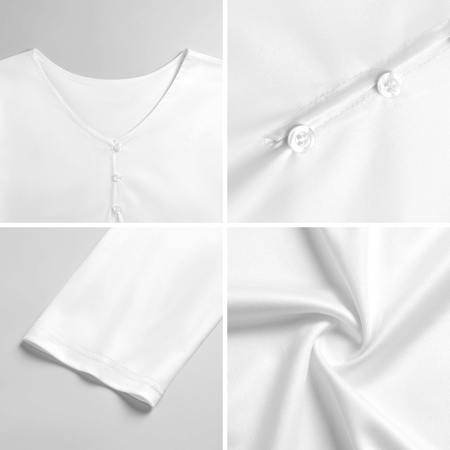 T-Shirt Henley Uomo Personalizzata in Seta di Latte | Stile Unico