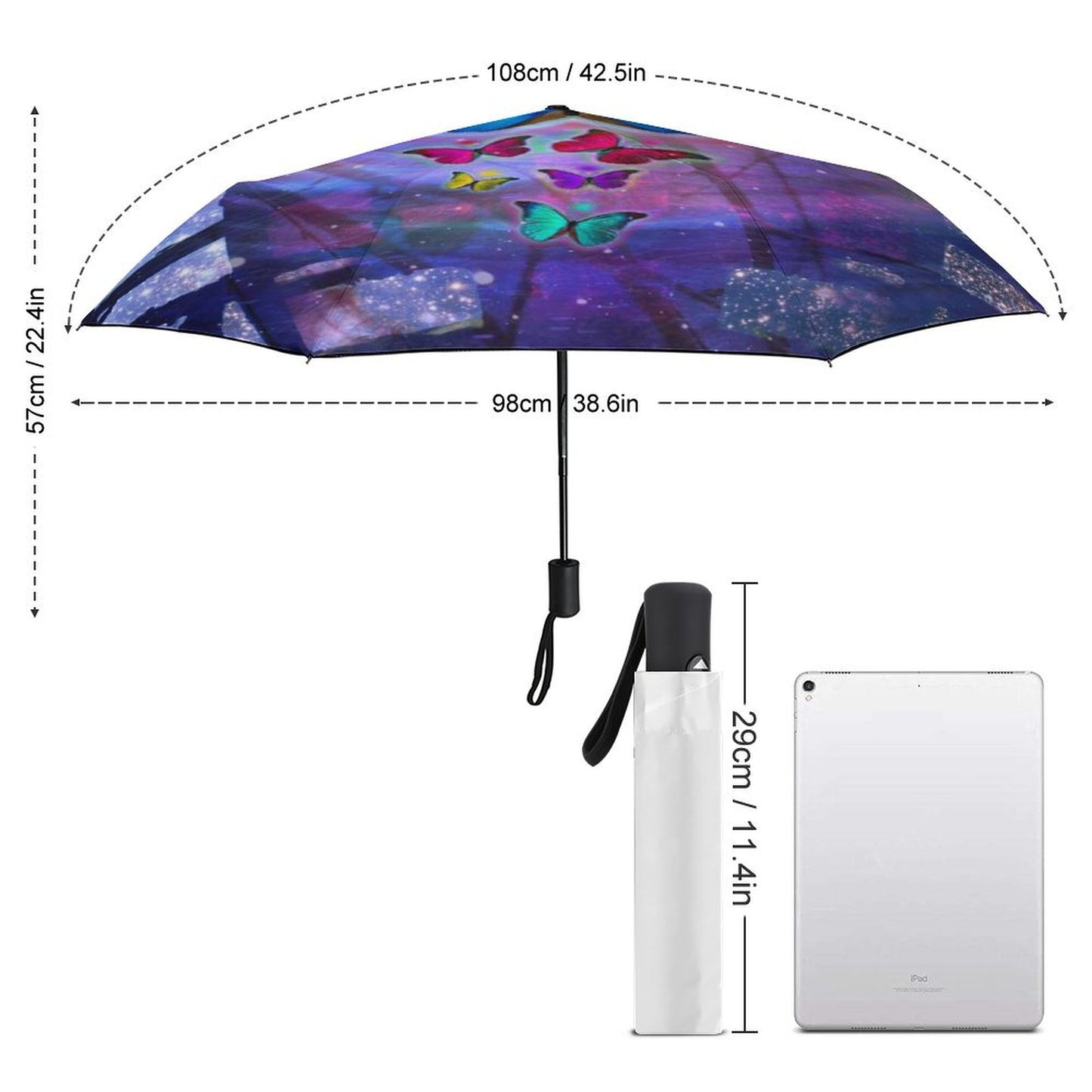 Ombrello Automatico Pieghevole Personalizzato | Antivento e Anti-UV