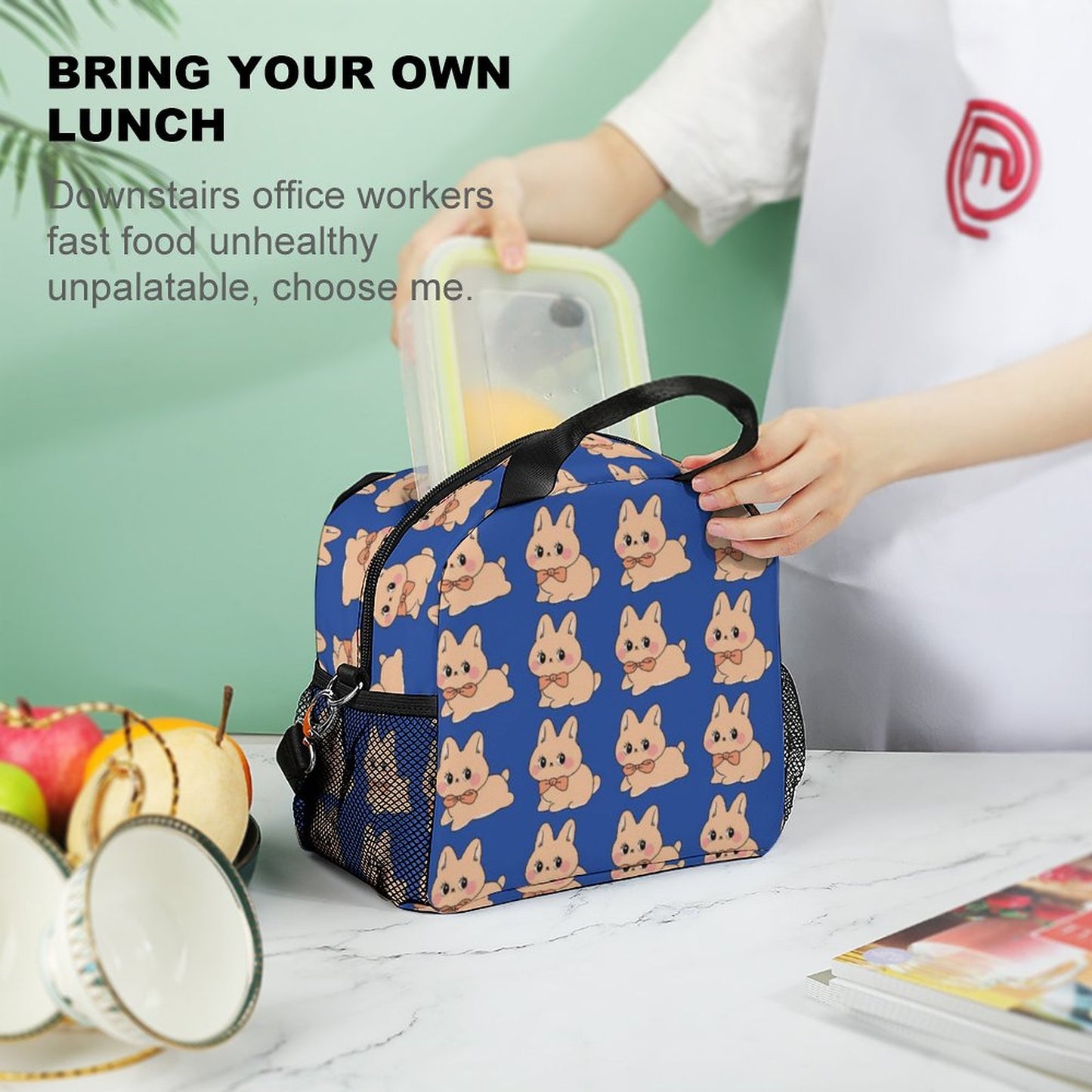 Lunch Bag Termica Crossbody | Borsa Porta Pranzo 300D Personalizzata