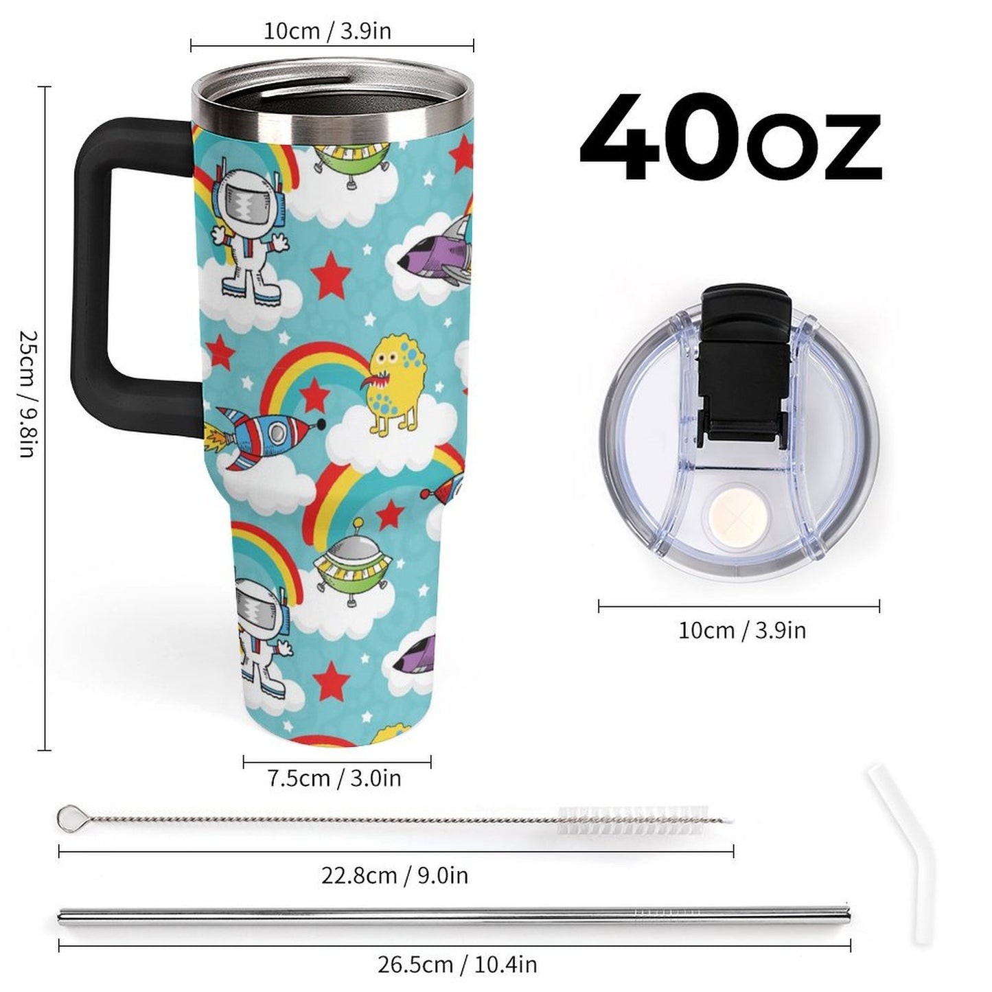 Bicchiere Termico Gigante 40oz Personalizzato | Acciaio Inox 304 | Stampa UV