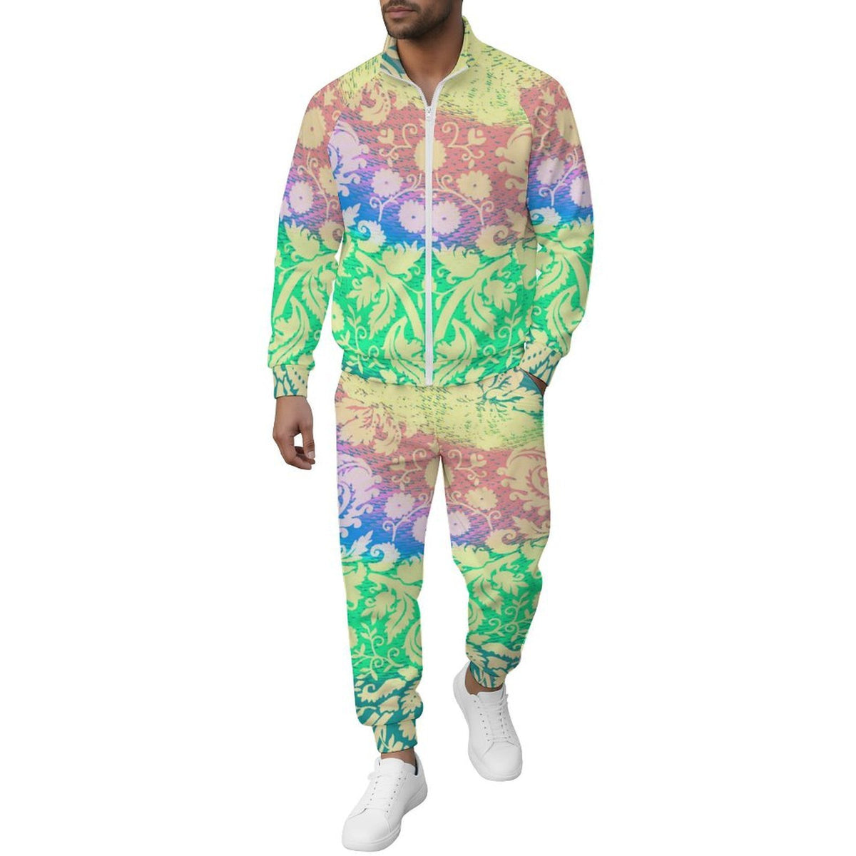 Completo Uomo con Zip e Collo Alto Personalizzabile in Tessuto Air Layer