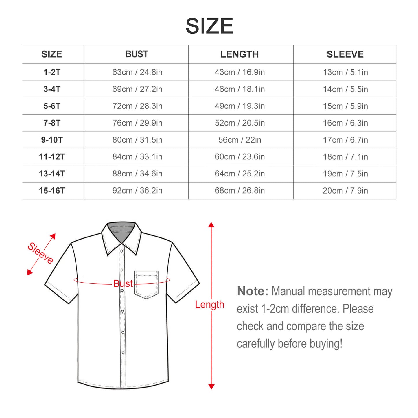 Camicia Bambino Personalizzata Maniche Corte | Stampa Foto su Camicia