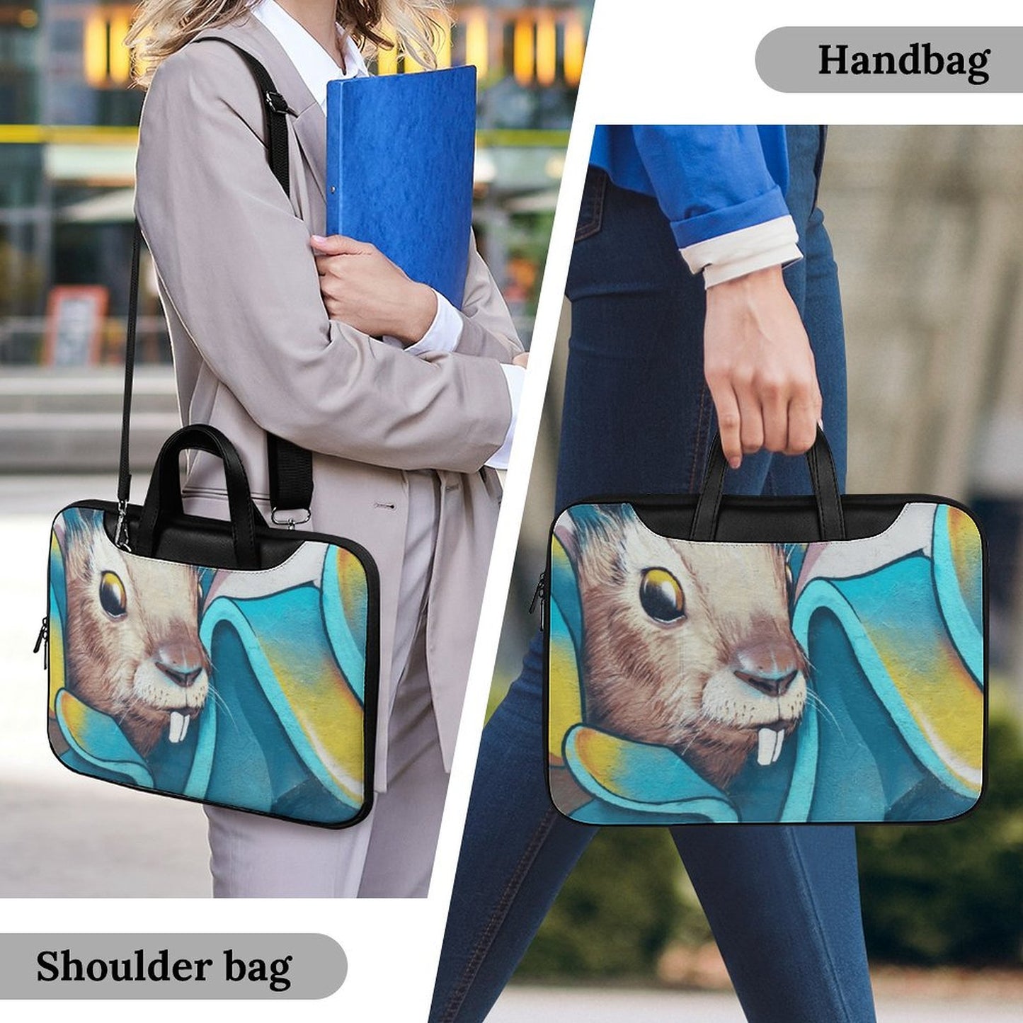 Borsa Porta PC Personalizzata con Logo | Regalo Aziendale in Pelle PU