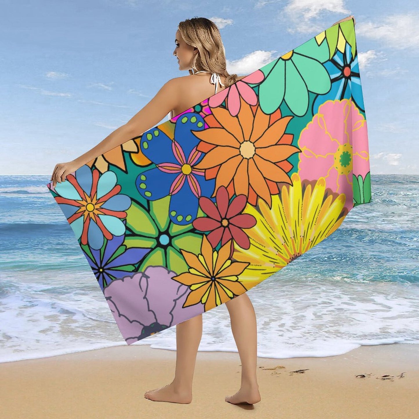 Telo Mare Grande Personalizzato 160x80cm | Microfibra | Stampa Unica