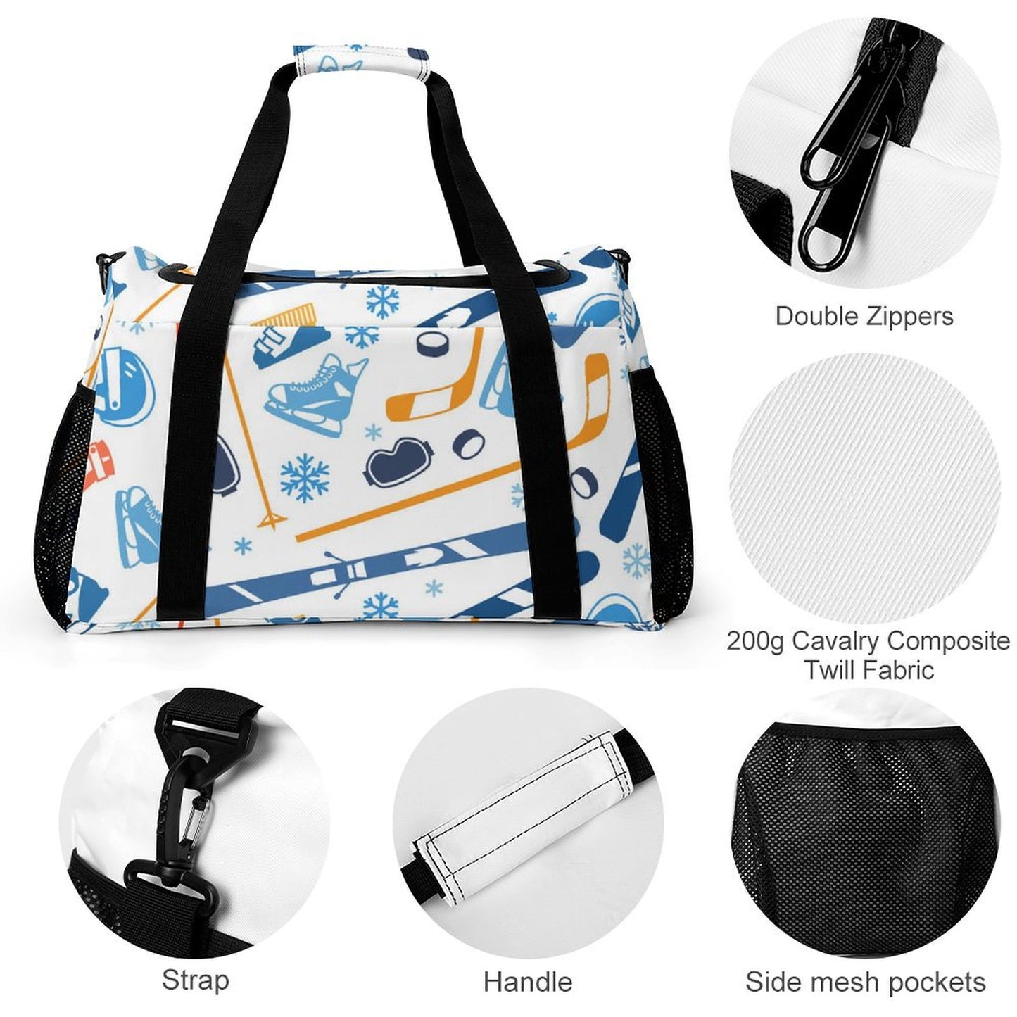 Borsone da Viaggio Personalizzato con Foto | Tessuto Twill Robusto