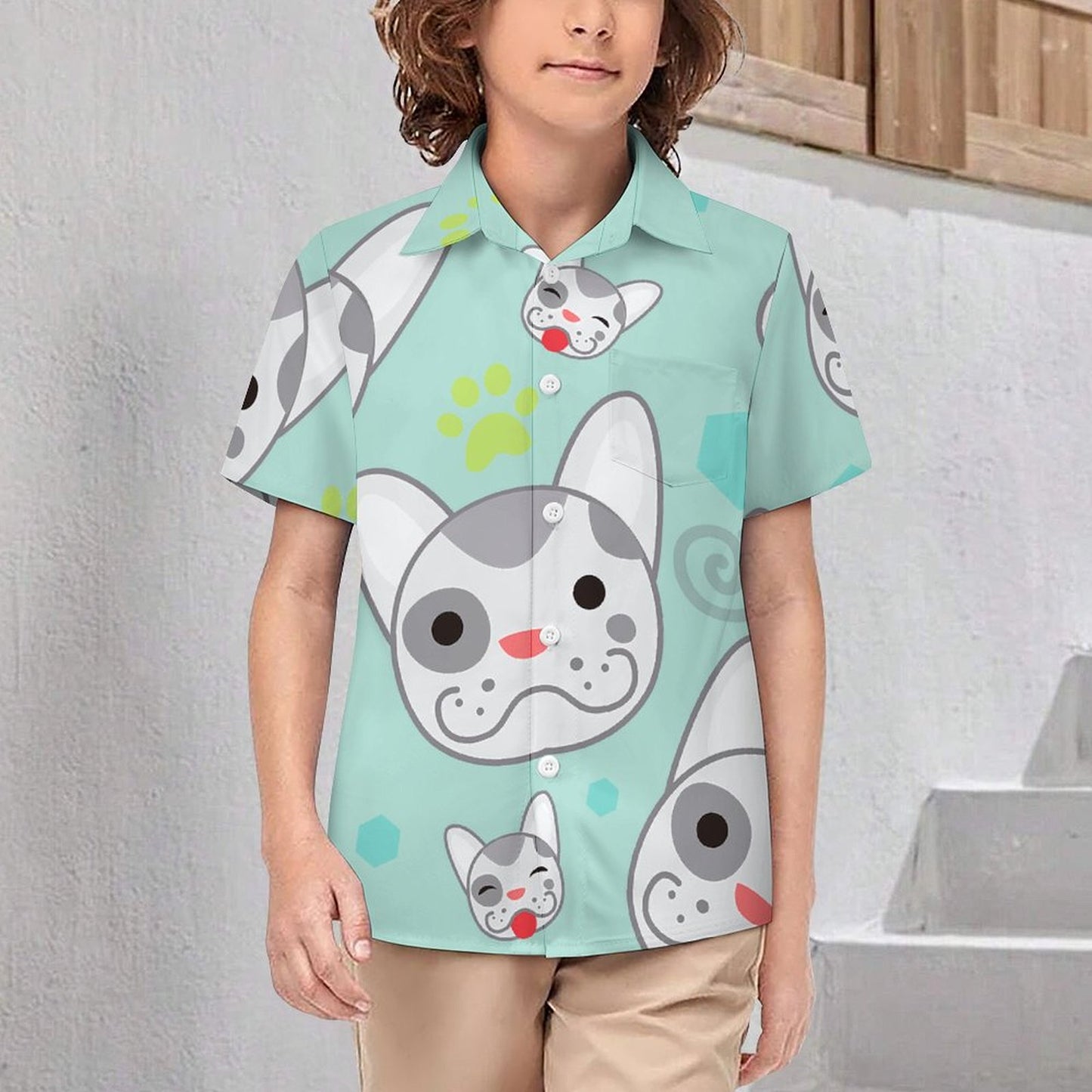 Camicia Bambino Personalizzata Maniche Corte | Stampa Foto su Camicia