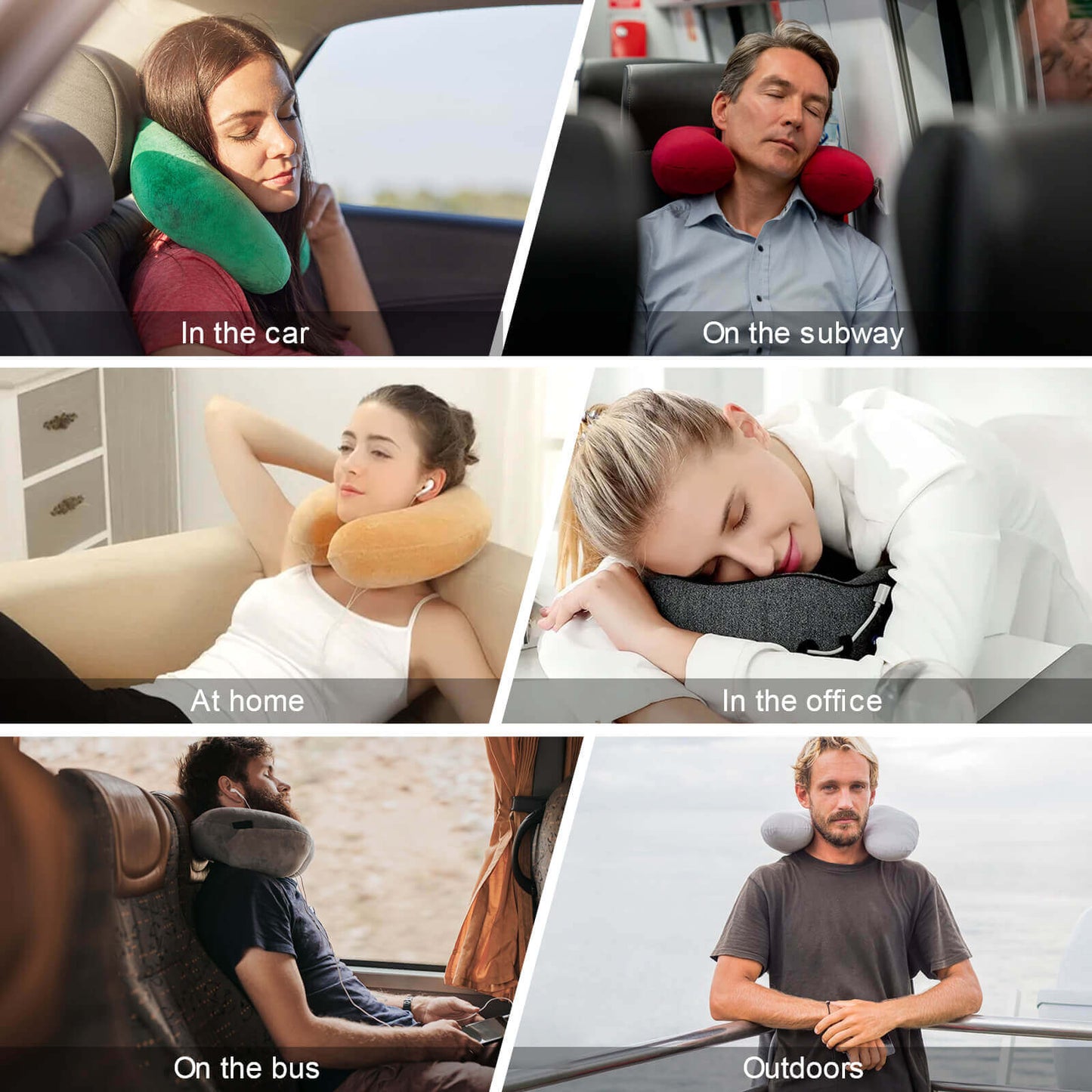 Cuscino da Viaggio Personalizzato in Memory Foam | con Foto o Nome