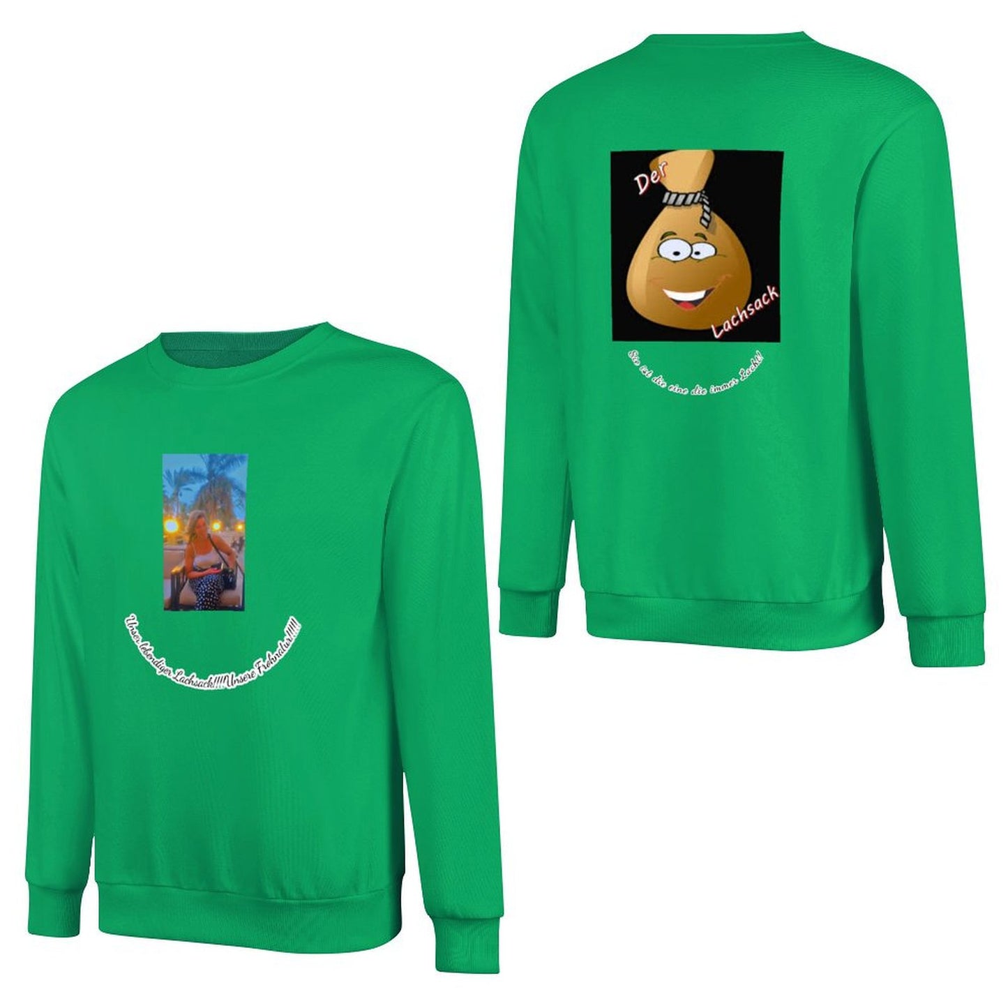 Felpa Cotone Personalizzata Unisex | Stampa Fronte e Retro con Foto