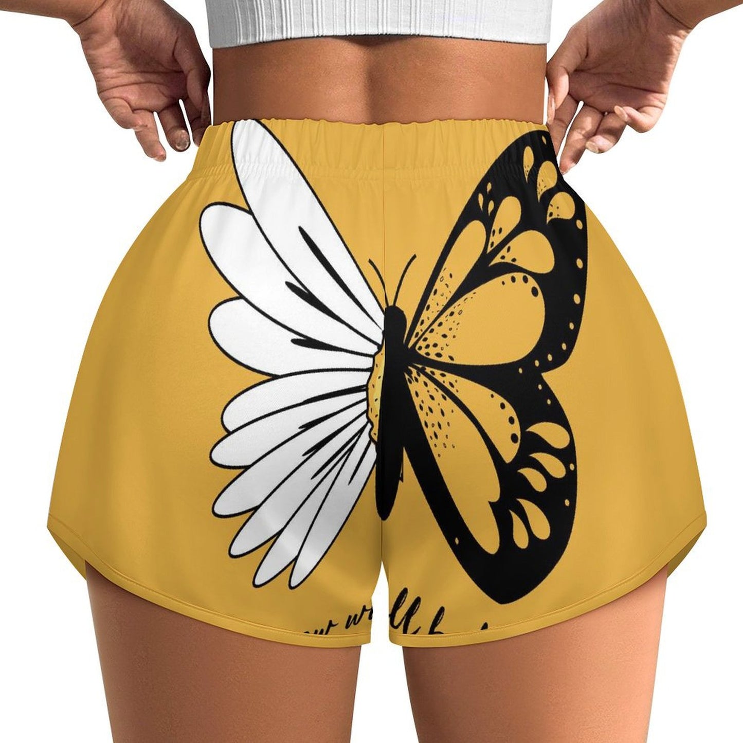 Pantaloncini Sportivi Donna Personalizzati | Tessuto Morbido Effetto Seta