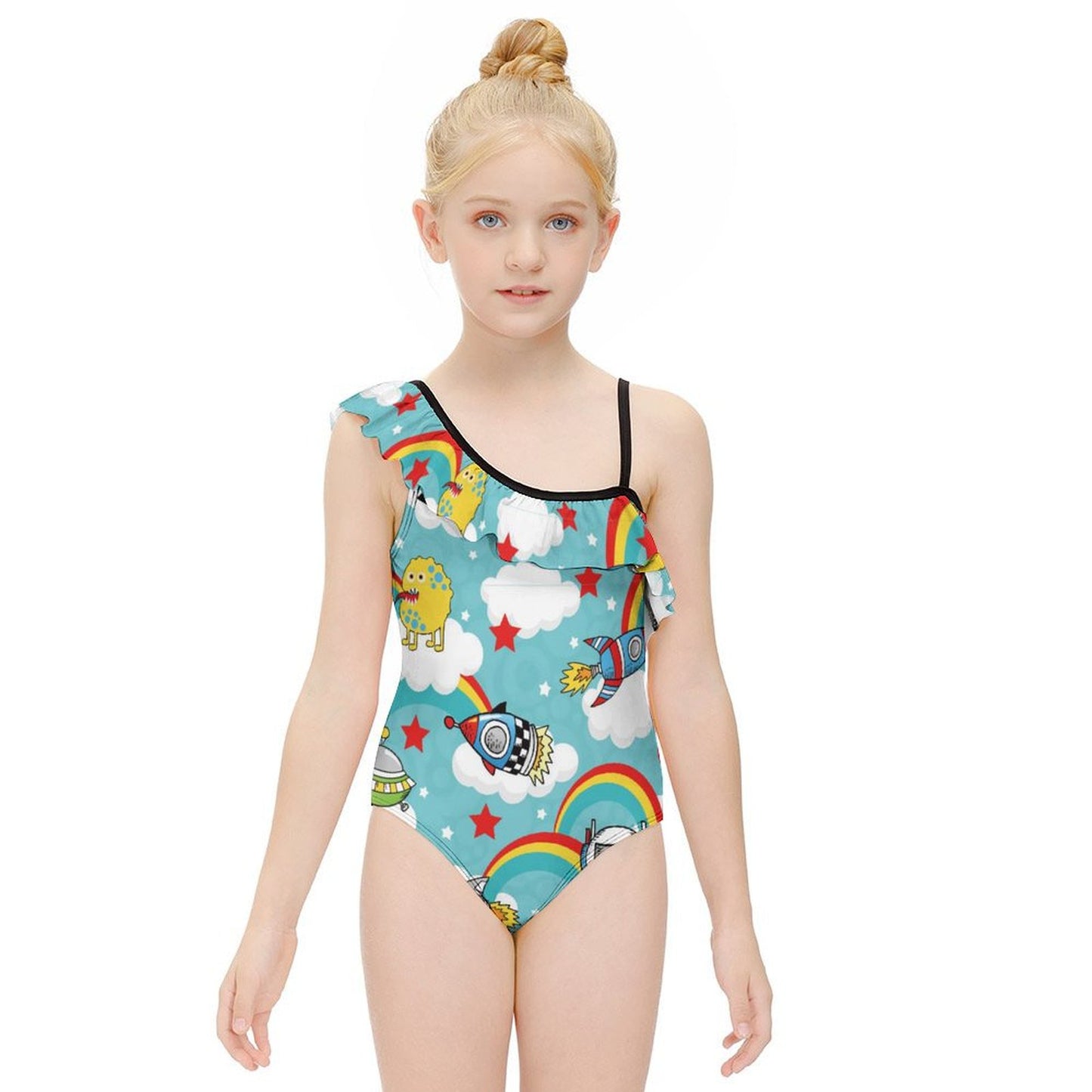 Costume Intero Bimba Volant Personalizzato | Stampa Unica | Poliestere