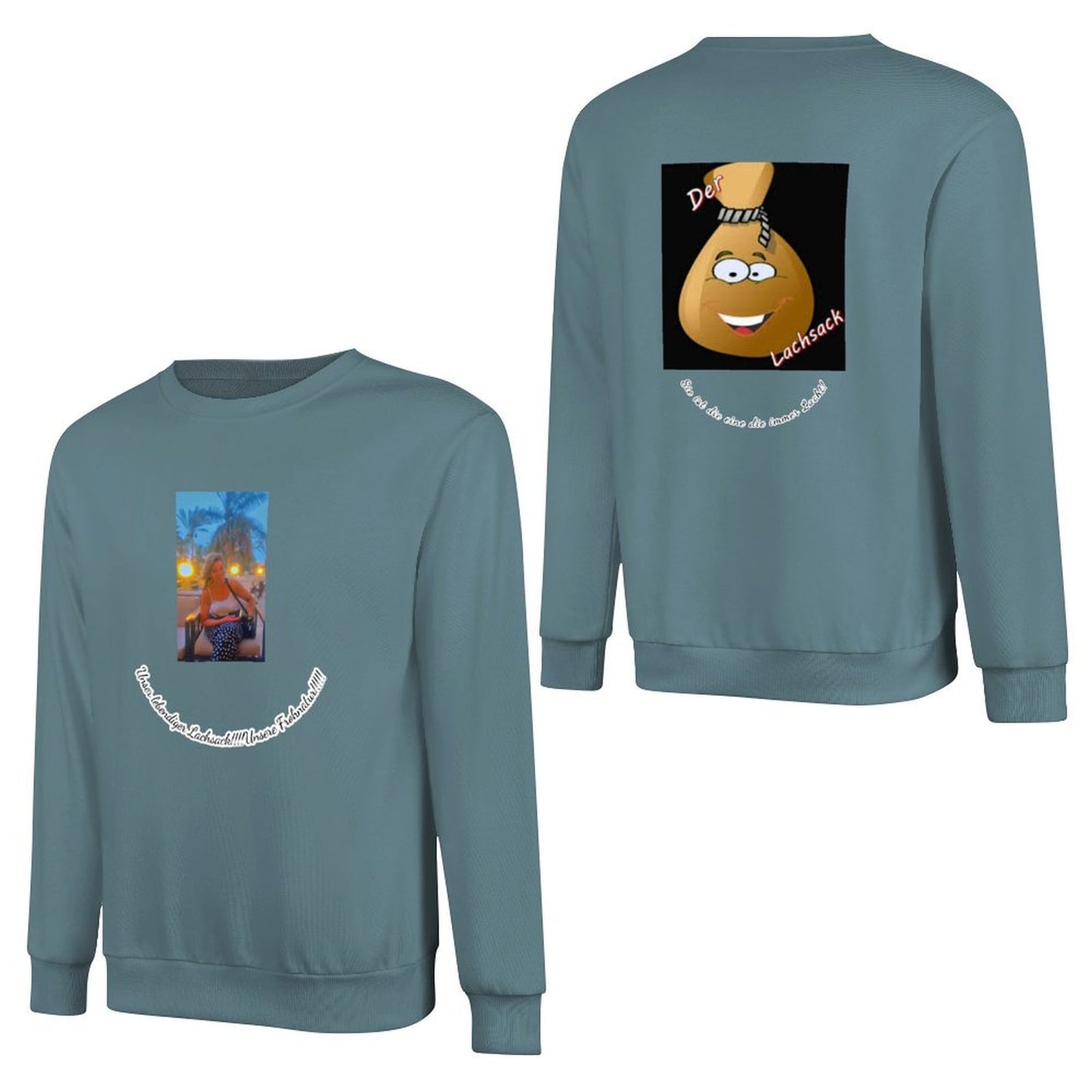 Felpa Cotone Personalizzata Unisex | Stampa Fronte e Retro con Foto