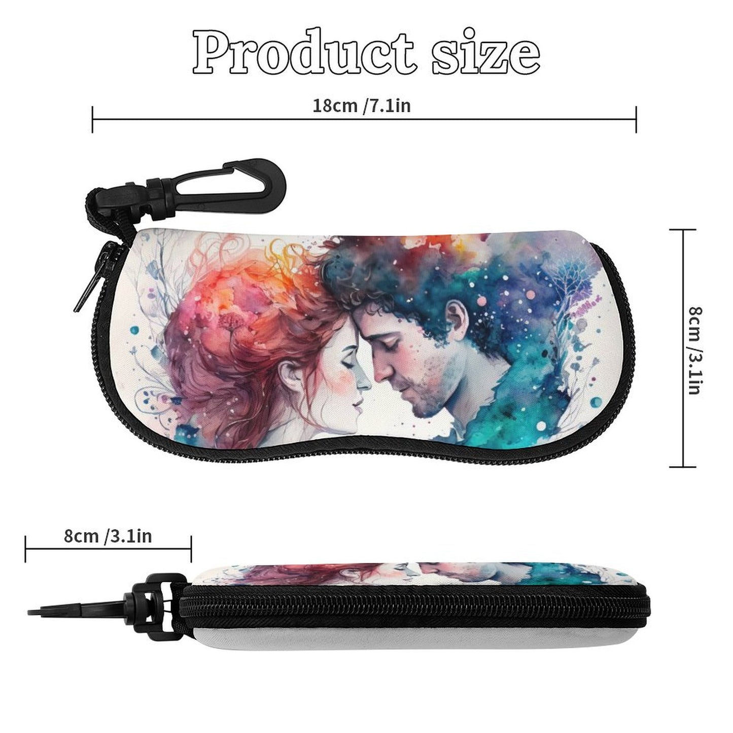 Custodia per Occhiali Personalizzata in Neoprene | Astuccio Morbido con Foto