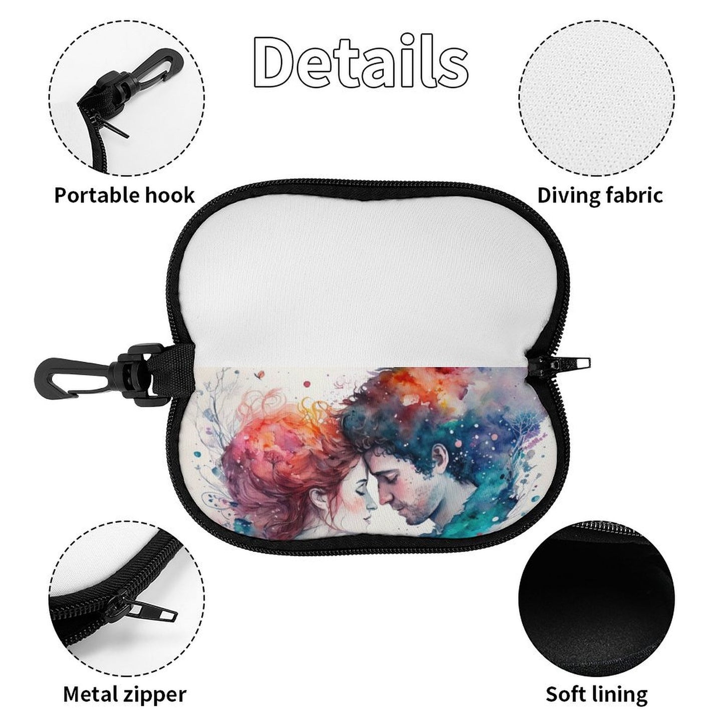 Custodia per Occhiali Personalizzata in Neoprene | Astuccio Morbido con Foto