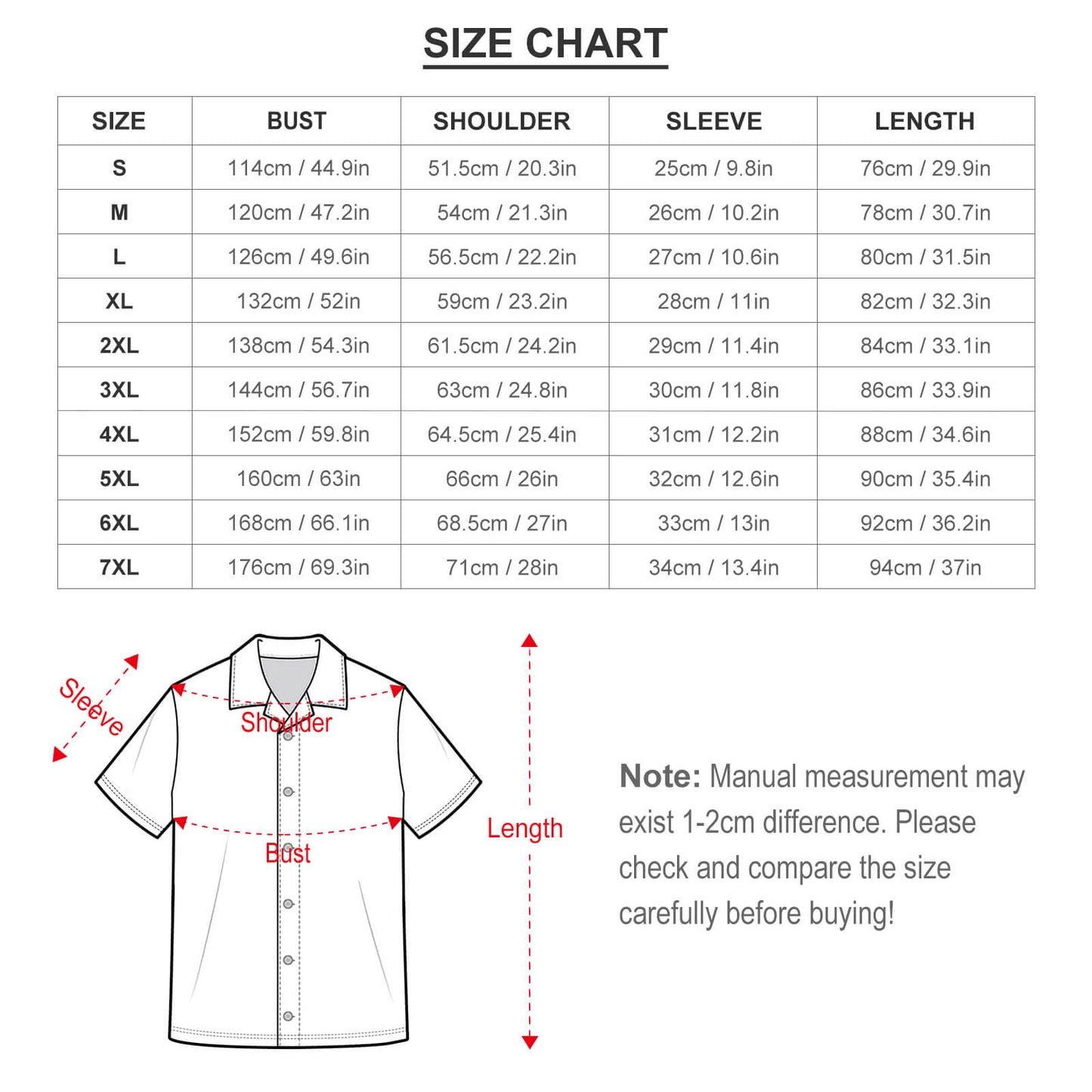 Camicia Cubana Personalizzata in Cotone | Stampa la Tua Foto (DTG)