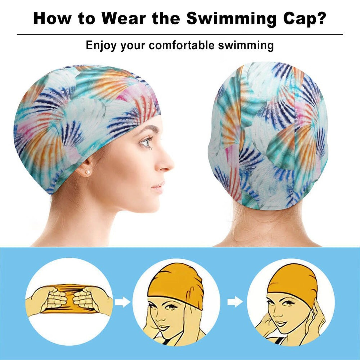 Cuffia Nuoto Personalizzata | Stampa Unica | Poliestere/Spandex Elastica
