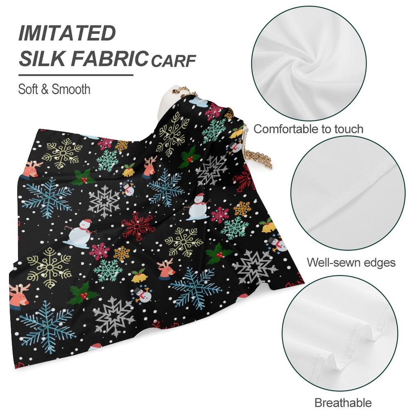 Foulard Quadrato Seta Personalizzato | Stampa Unica | Accessorio Elegante