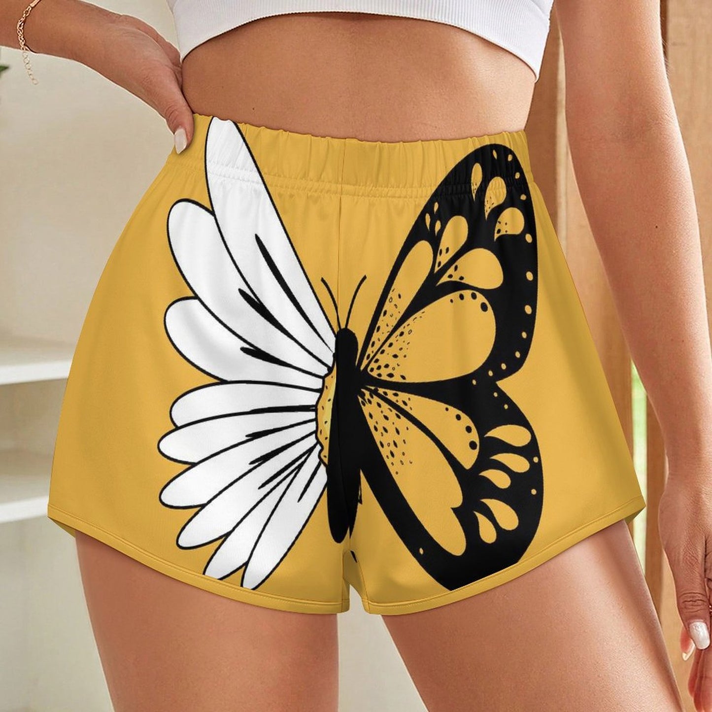 Pantaloncini Sportivi Donna Personalizzati | Tessuto Morbido Effetto Seta