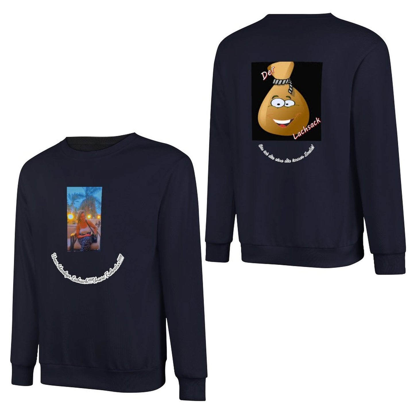 Felpa Cotone Personalizzata Unisex | Stampa Fronte e Retro con Foto