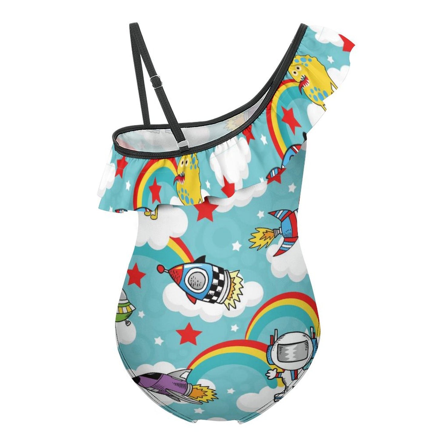 Costume Intero Bimba Volant Personalizzato | Stampa Unica | Poliestere