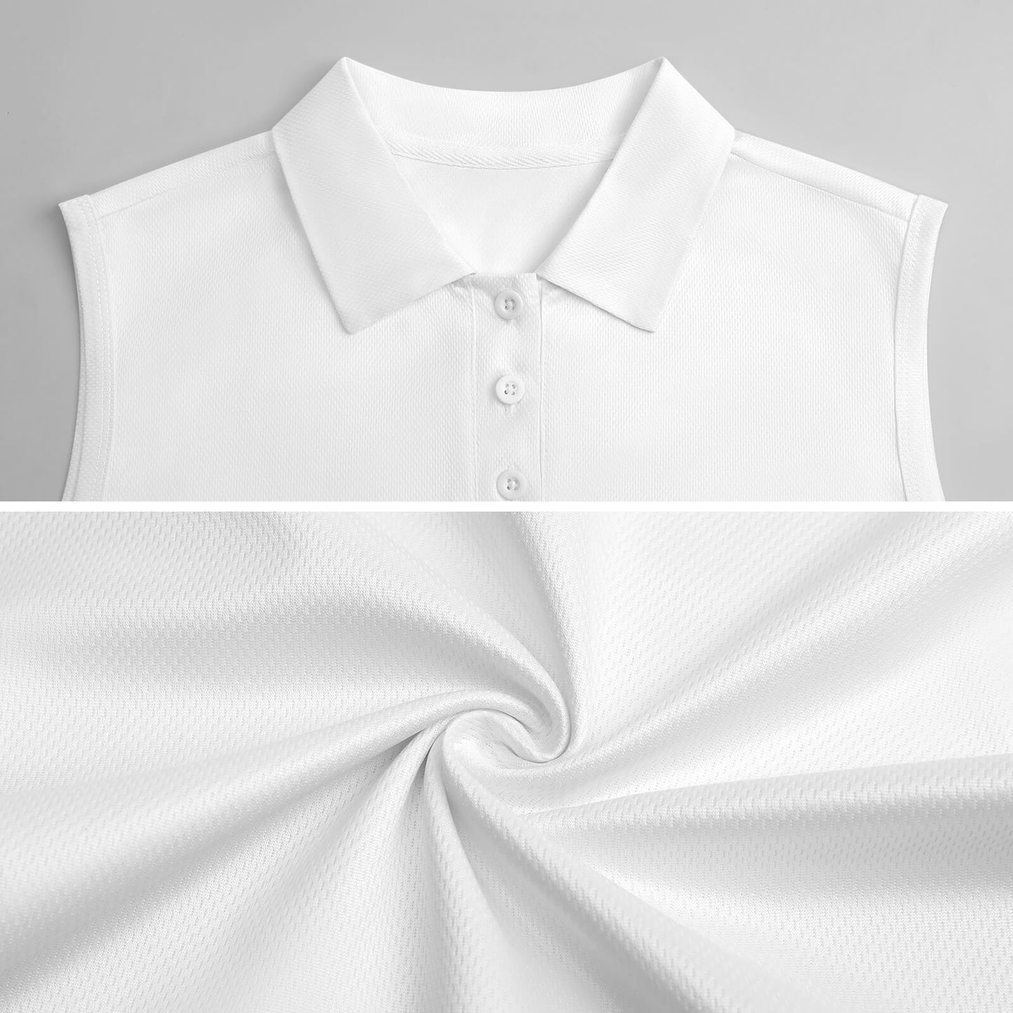 Polo Donna Senza Maniche Personalizzata | Tessuto Traspirante